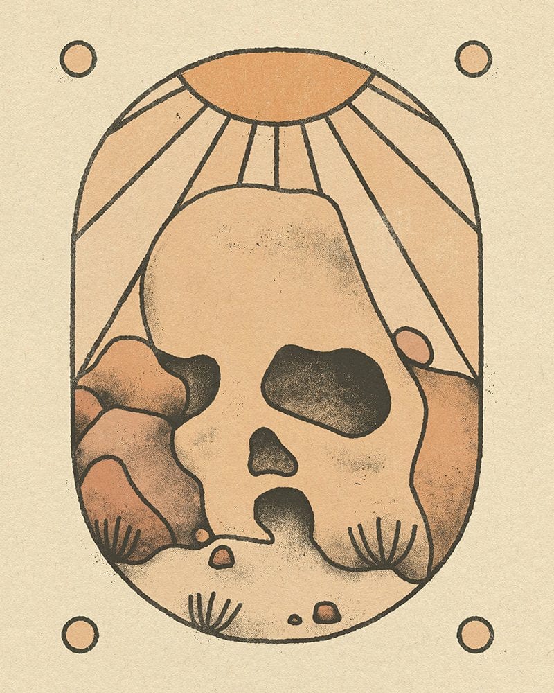 Amber Morgan Skull Rock Print available in Joshua Tree at JT Trading Post