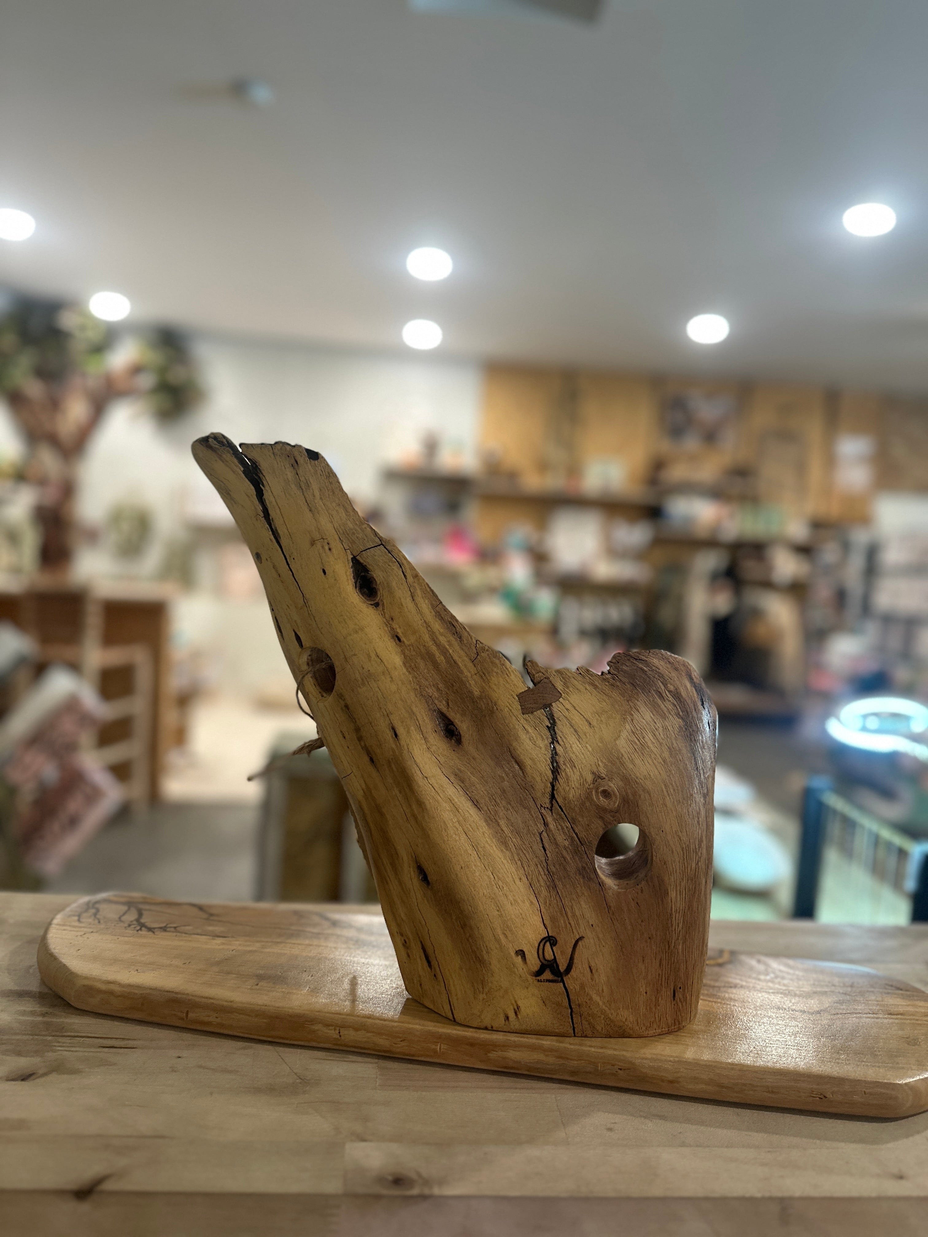 Cliffies Woodworking Wood Wine Bottle Holders available in Joshua Tree at JT Trading Post