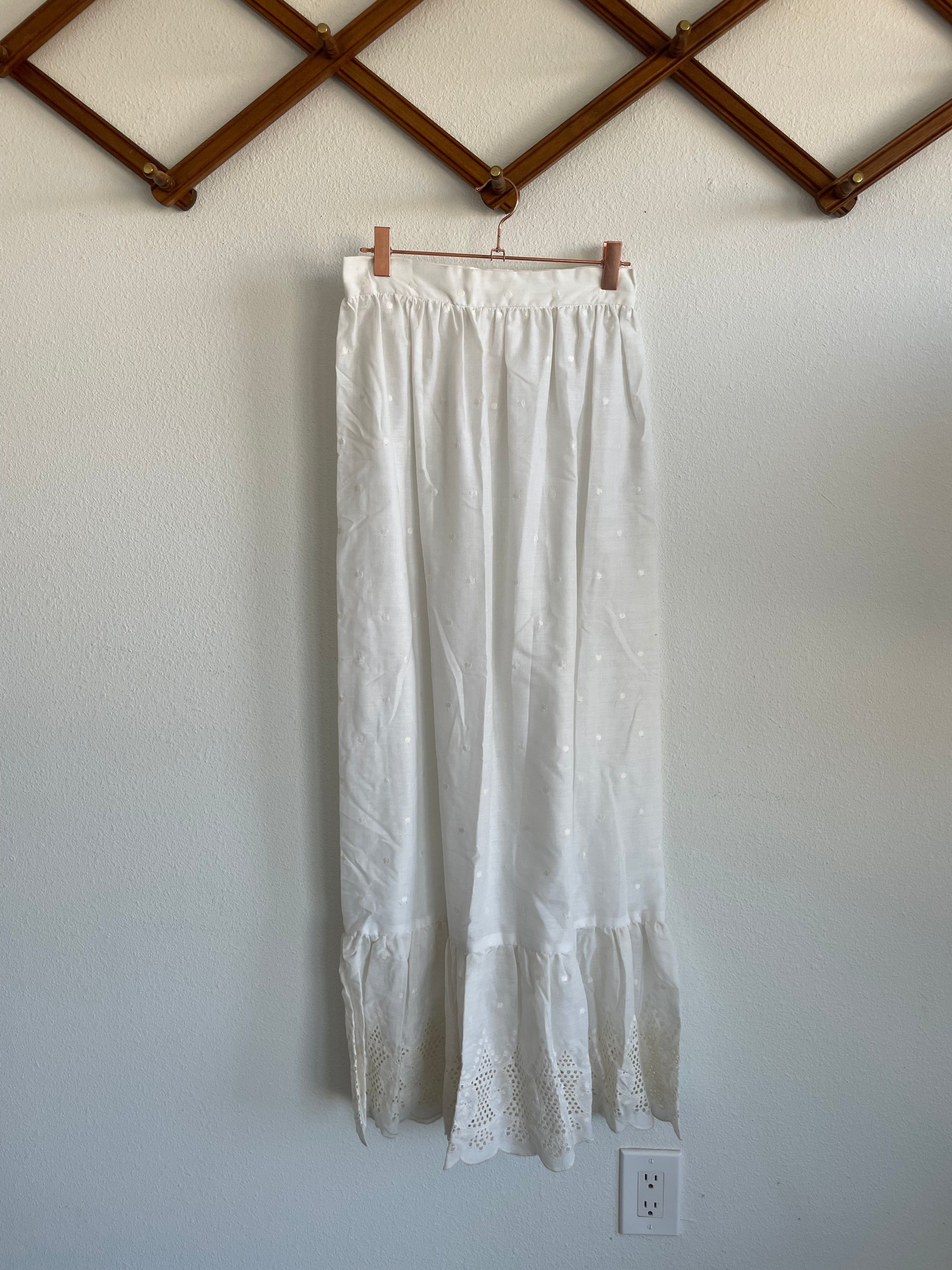 Desert Dreaming Vintage 1970s Cotton Maxi Skirt Sz XS - S