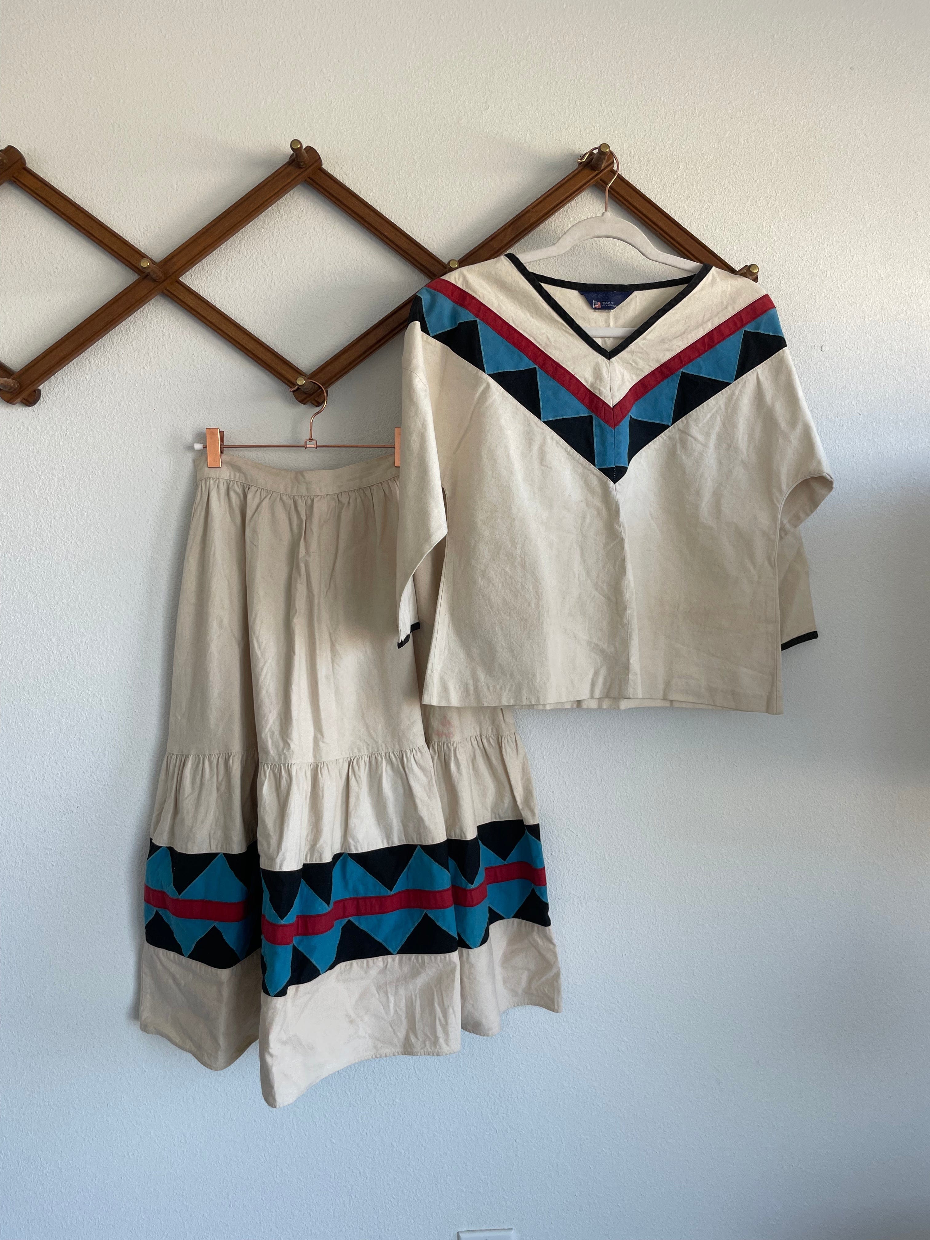 Desert Dreaming Vintage 1970s Southwestern Set Sz M / L