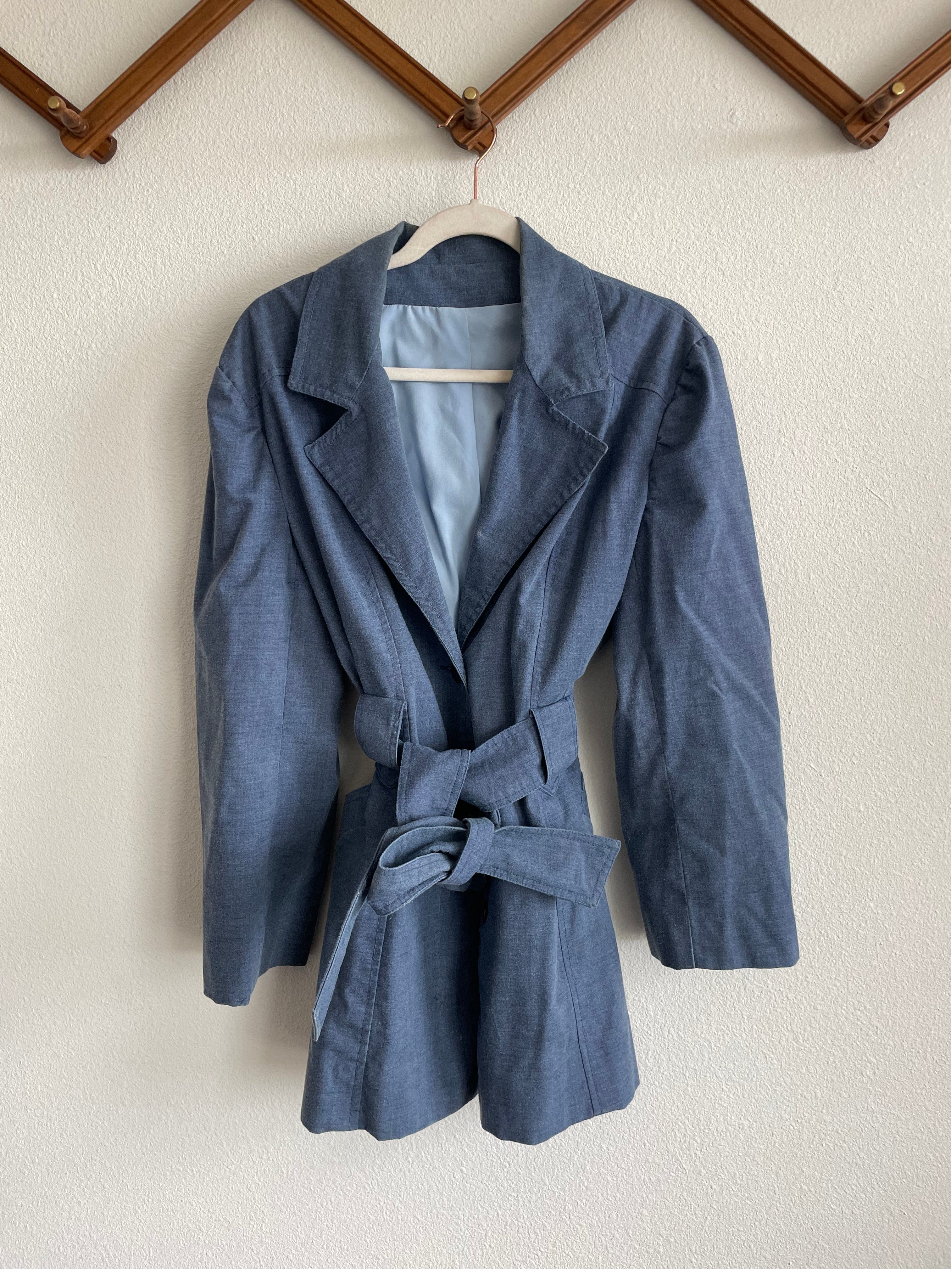 Desert Dreaming Vintage 70s Denim Western Wrap Jacket