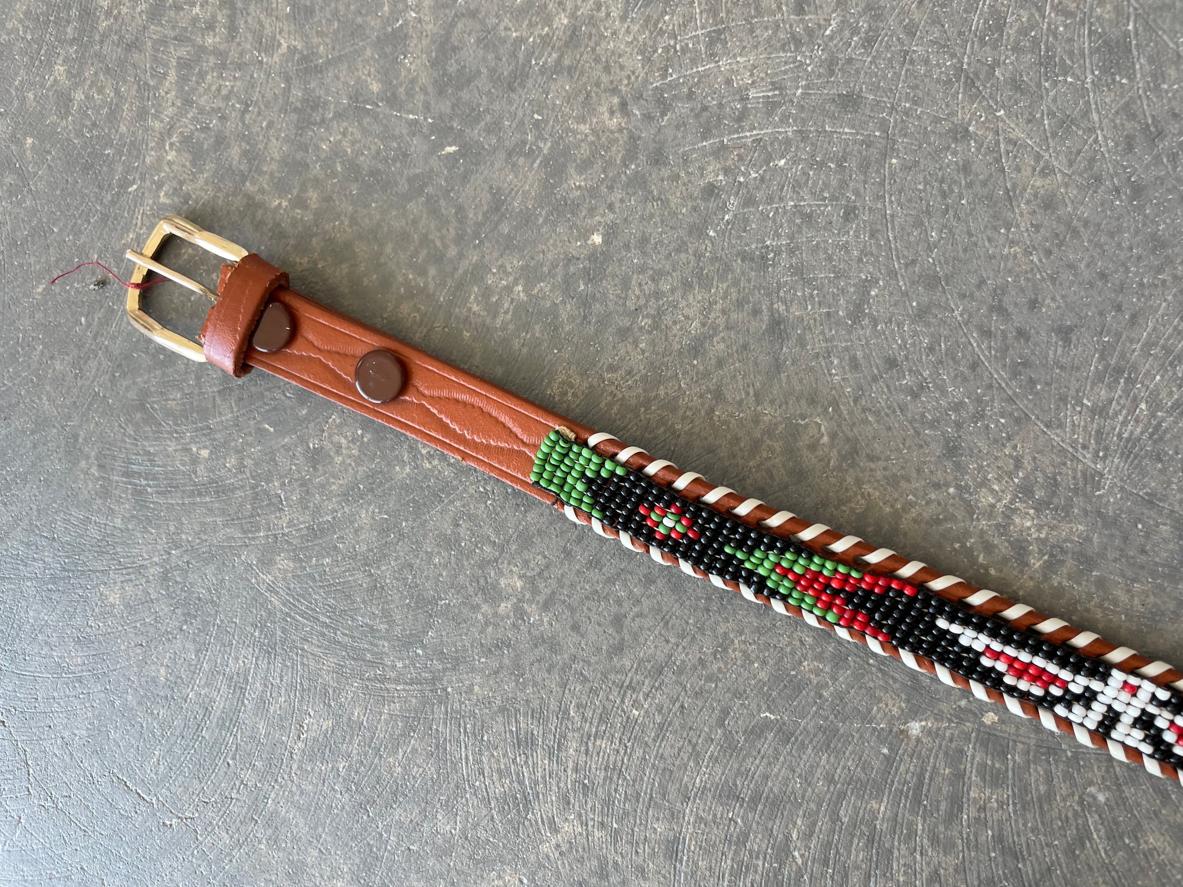 Desert Dreaming Vintage Kids beaded belt / dog collar?