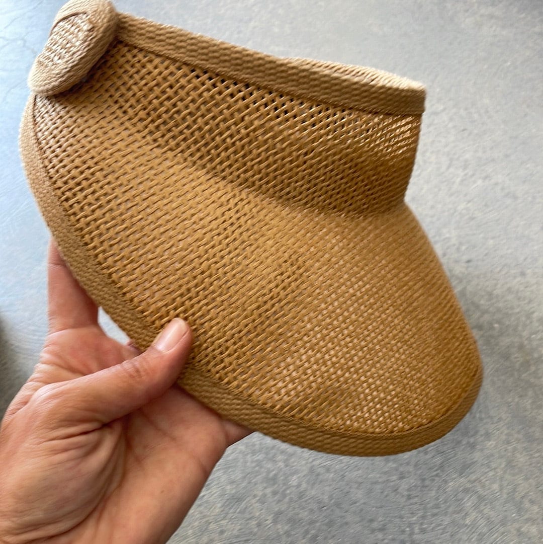 Desert Dreaming Vintage Straw sun visor