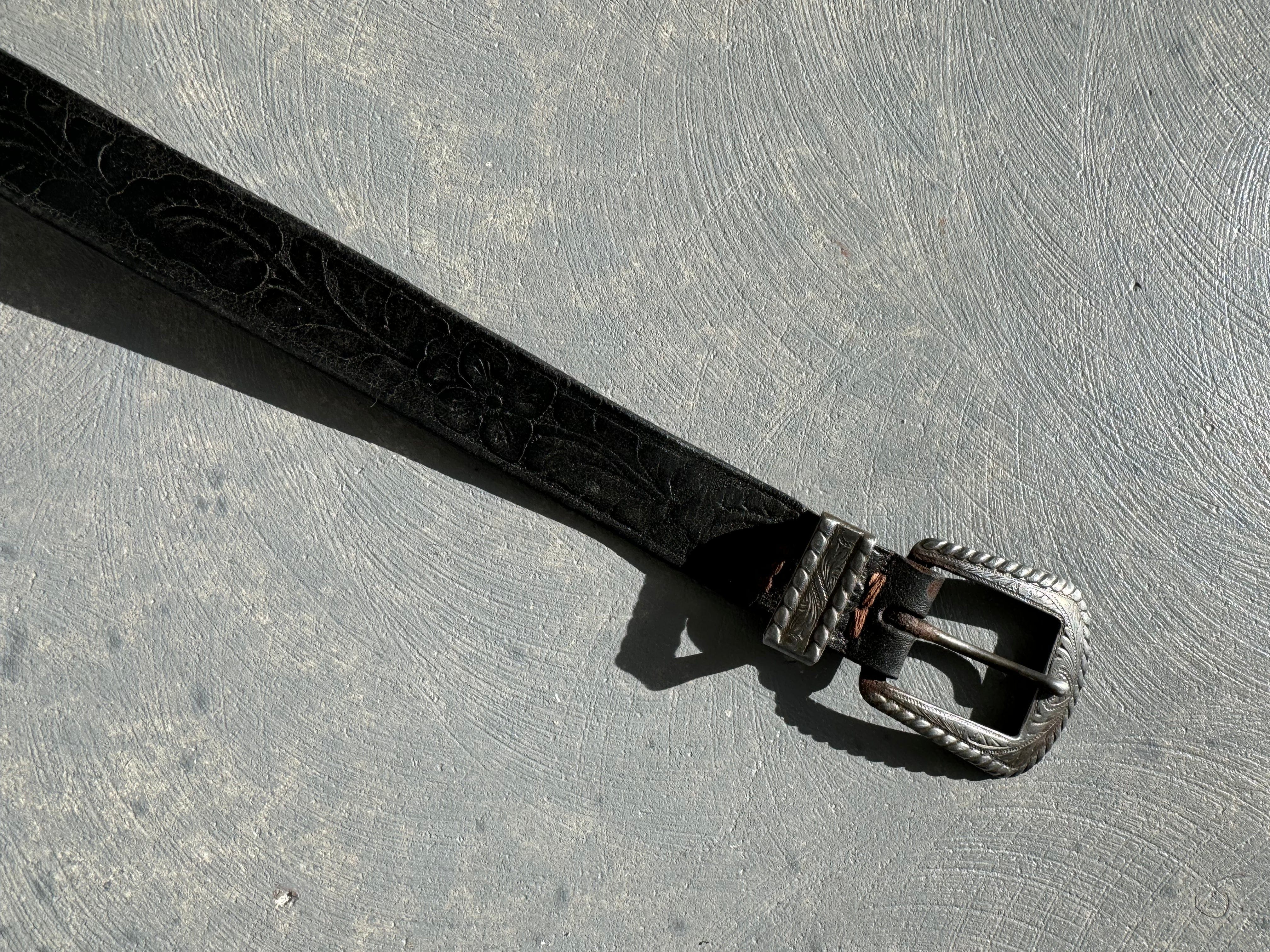 Desert Dreaming Vintage Vintage Black Belt Sz XS / S