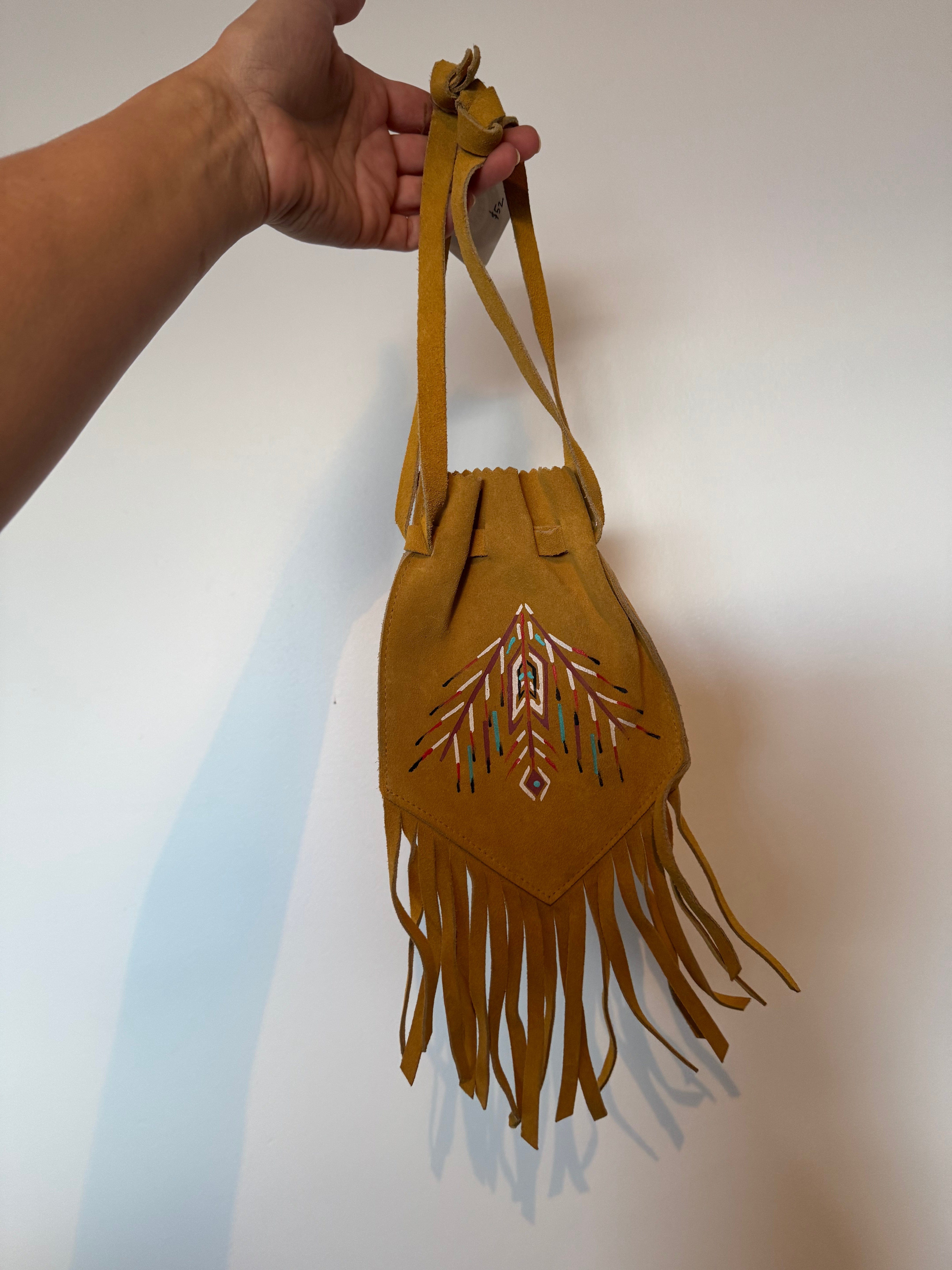 Desert Dreaming Vintage Vintage Fringe Leather Handbag