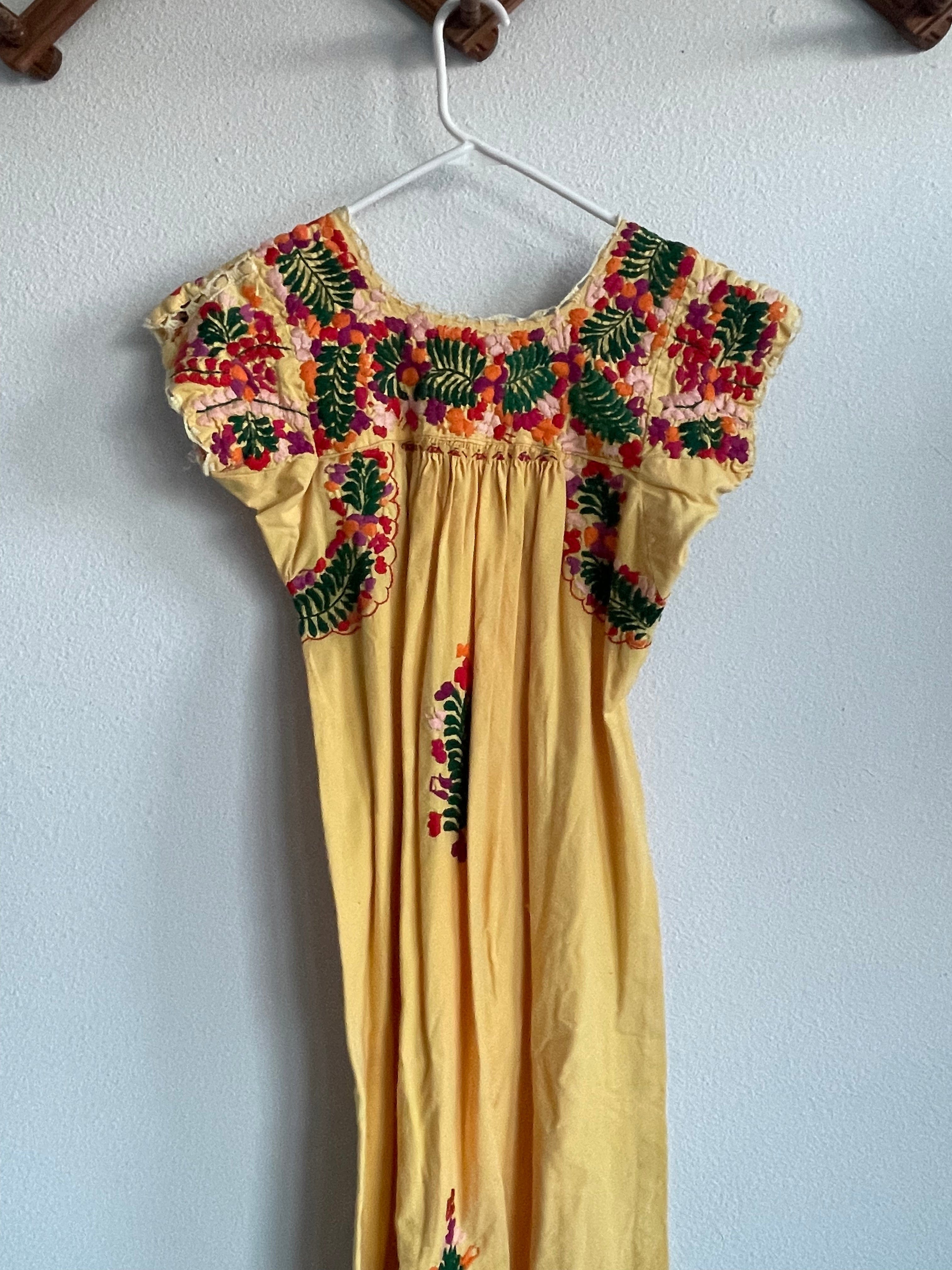 Desert Dreaming Vintage Vintage Oxacan Mexican Dress Sz S - M