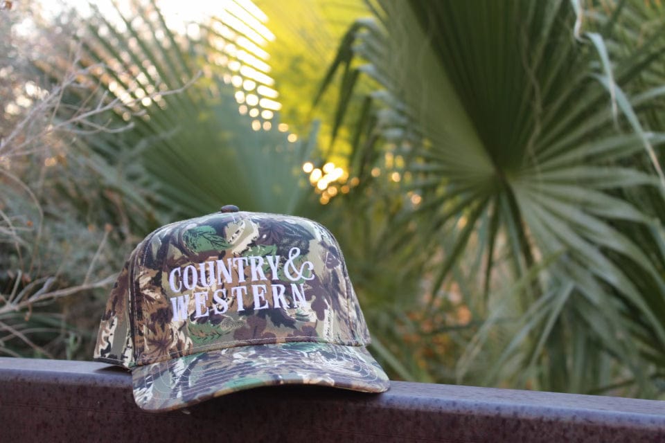 Desert Lux Country & Western Camo Hat available in Joshua Tree at JT Trading Post
