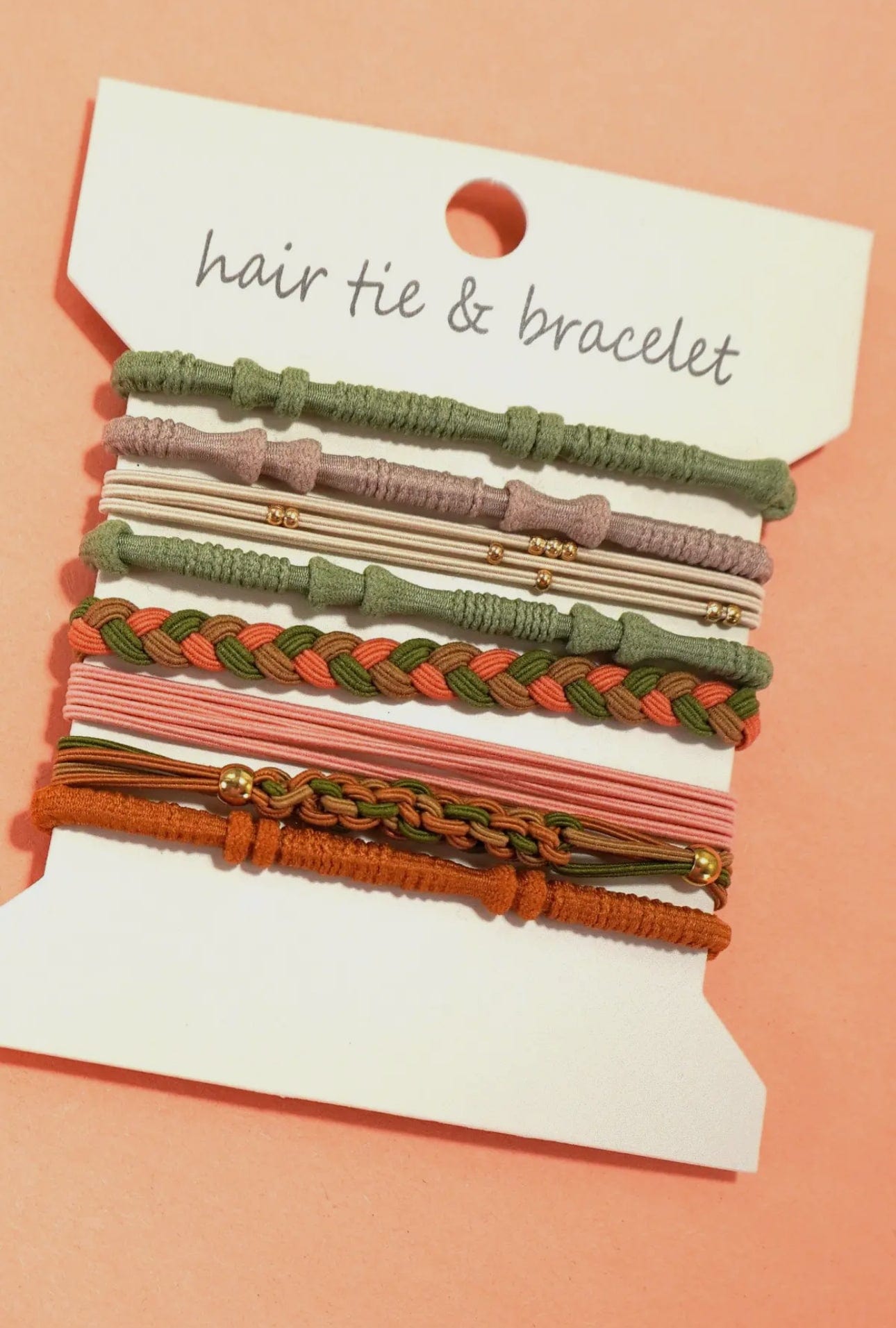 Desert Lux Olive Boho Dual Function Knot Bracelet Hair Ties available in Joshua Tree at JT Trading Post