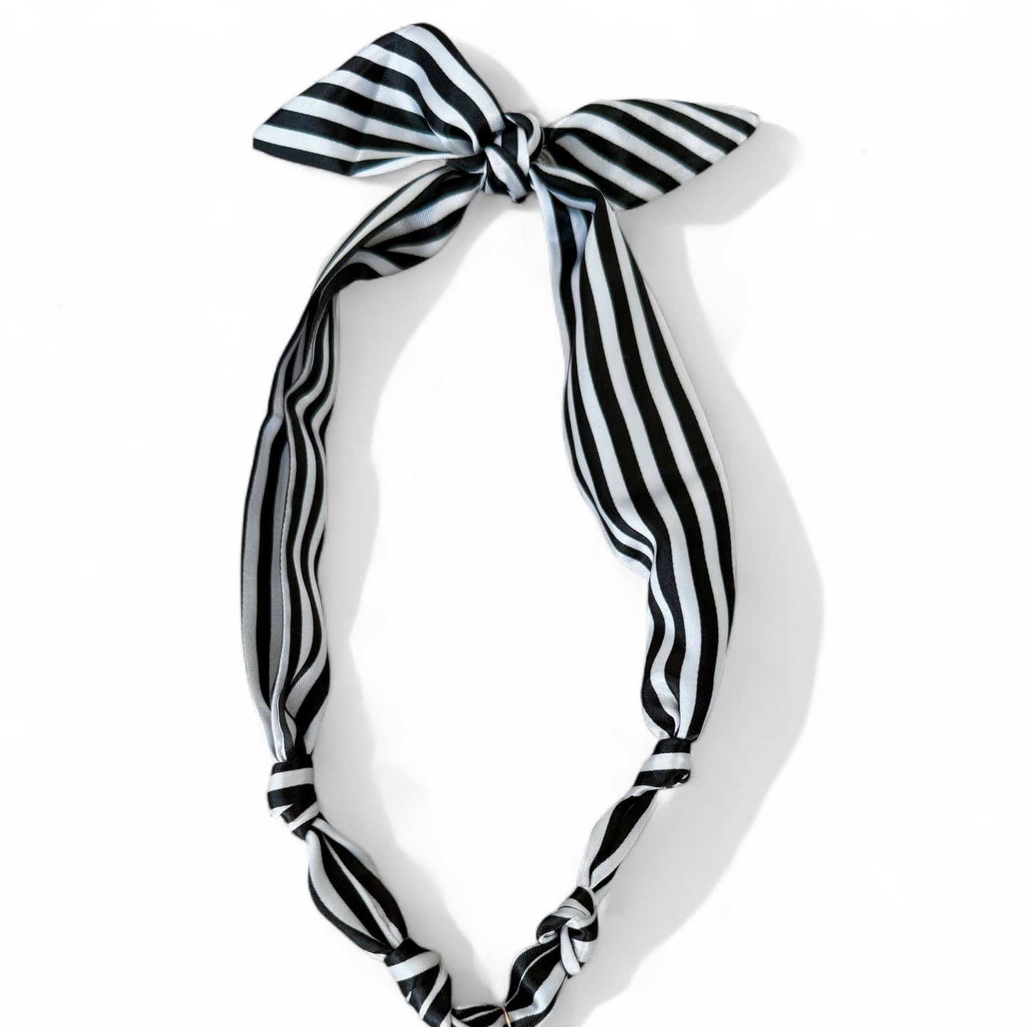 Desert Lux Palermo Knotted Scarf Coin Charm Necklace