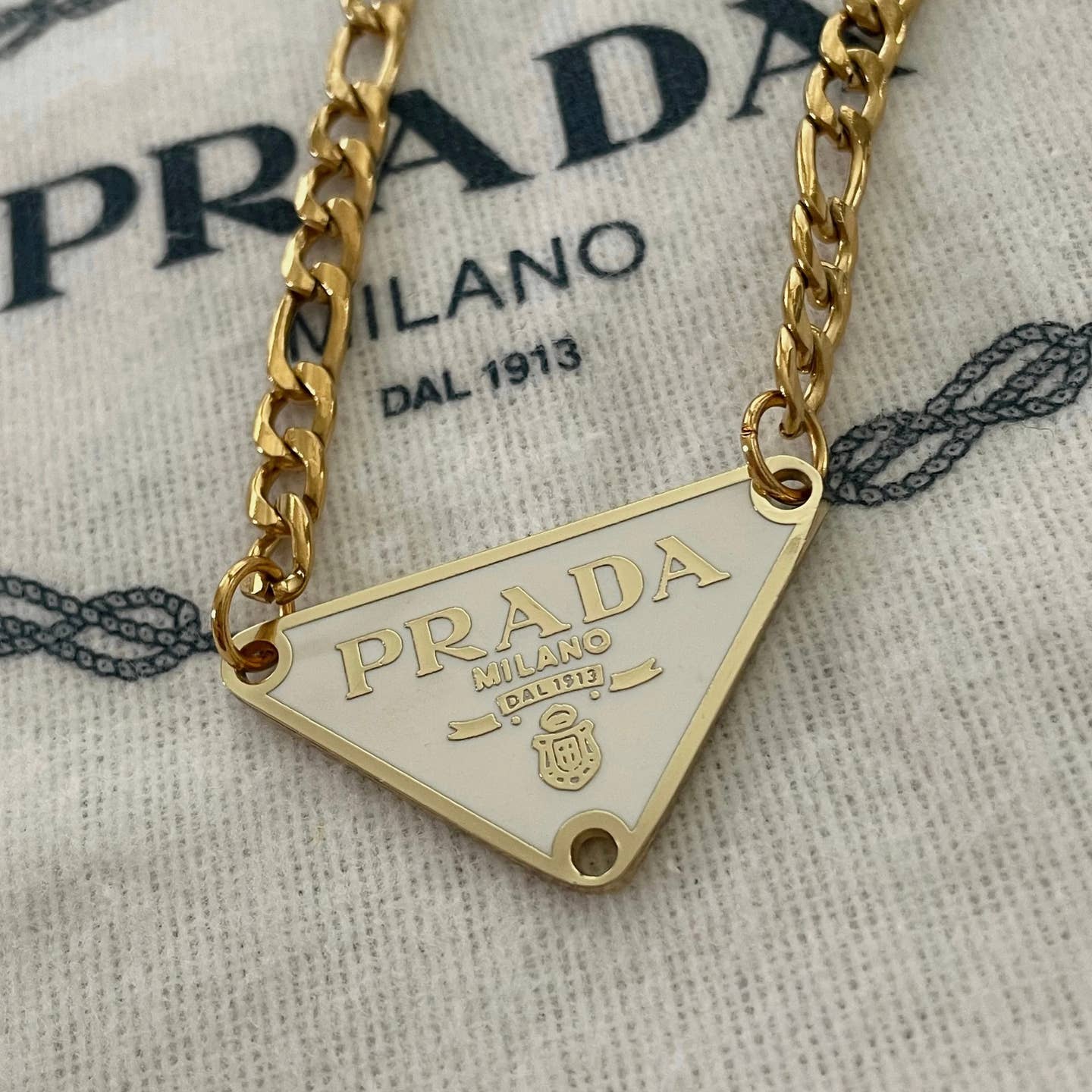 Desert Lux Repurposed Vintage Prada Necklace