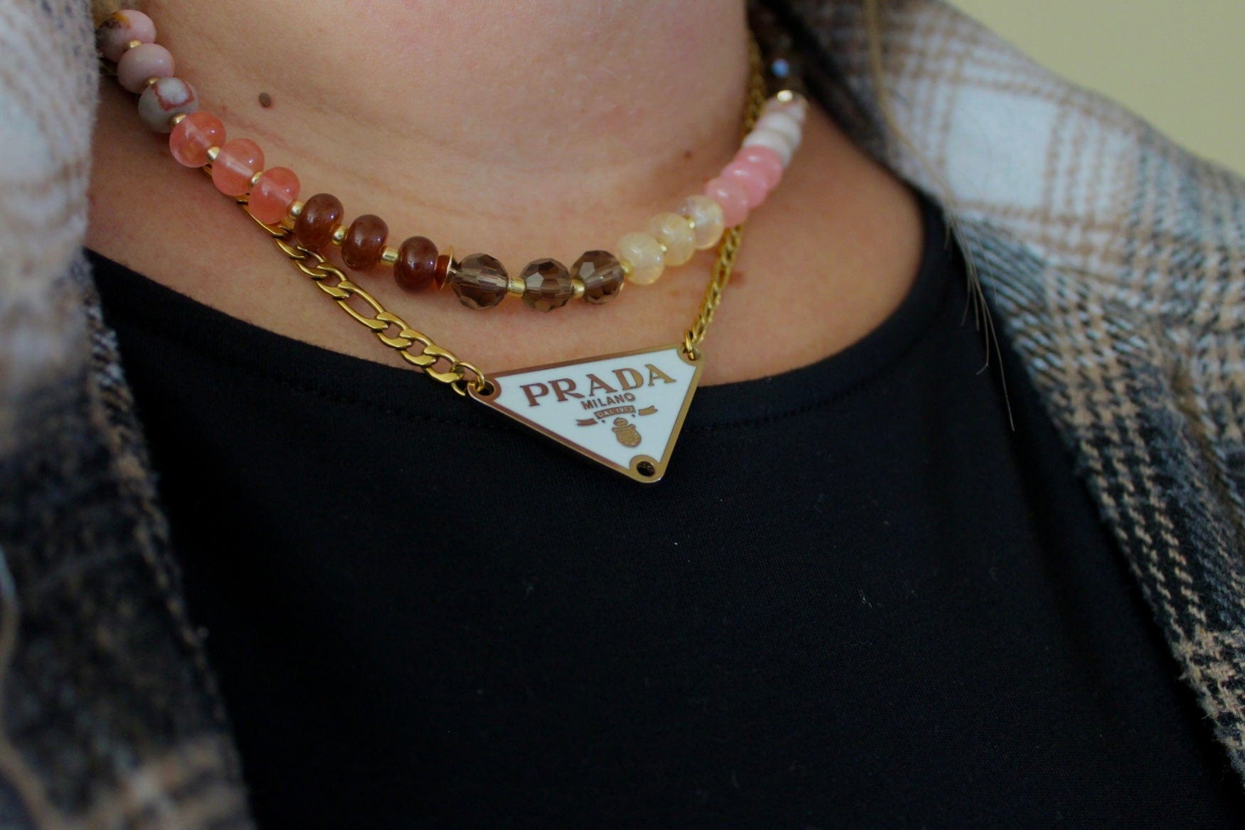 Desert Lux Repurposed Vintage Prada Necklace