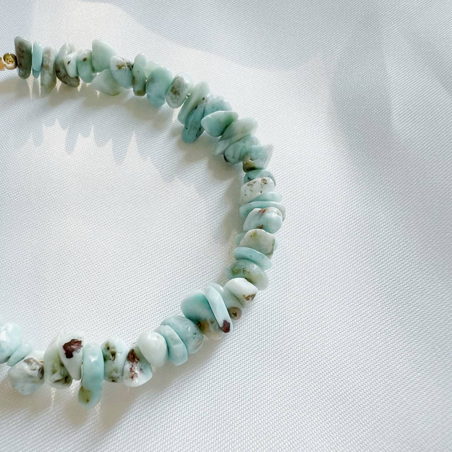 Desert Lux Sanibel Larimar Beaded Bracelet