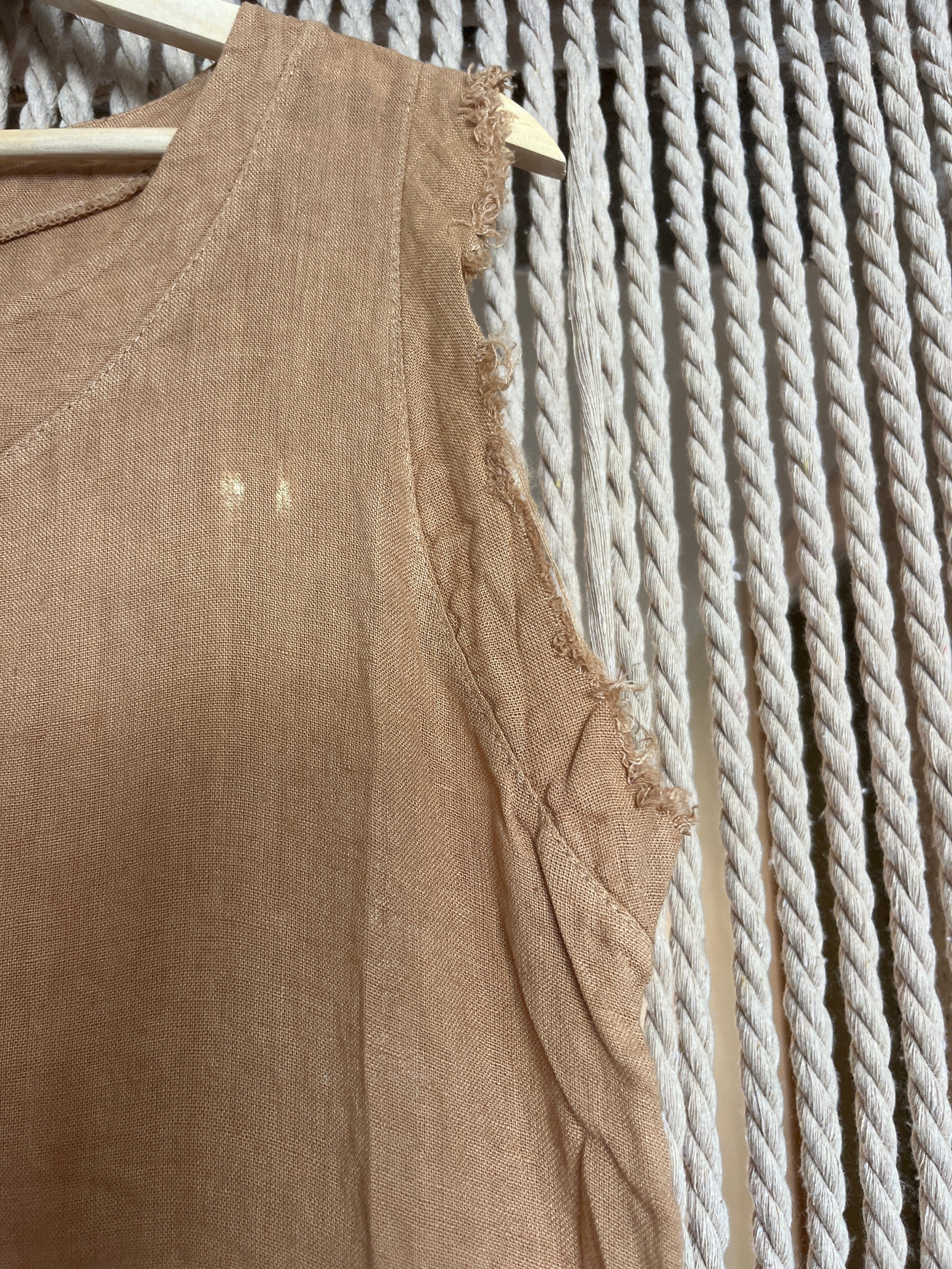 El Duende Linen Baja Maxi Dress