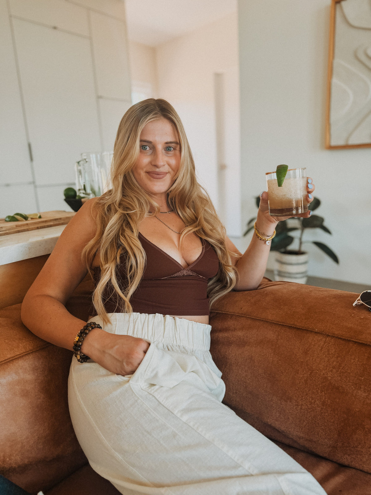 Free People Pants Day's End Linen Pull-On Pants | Ivory