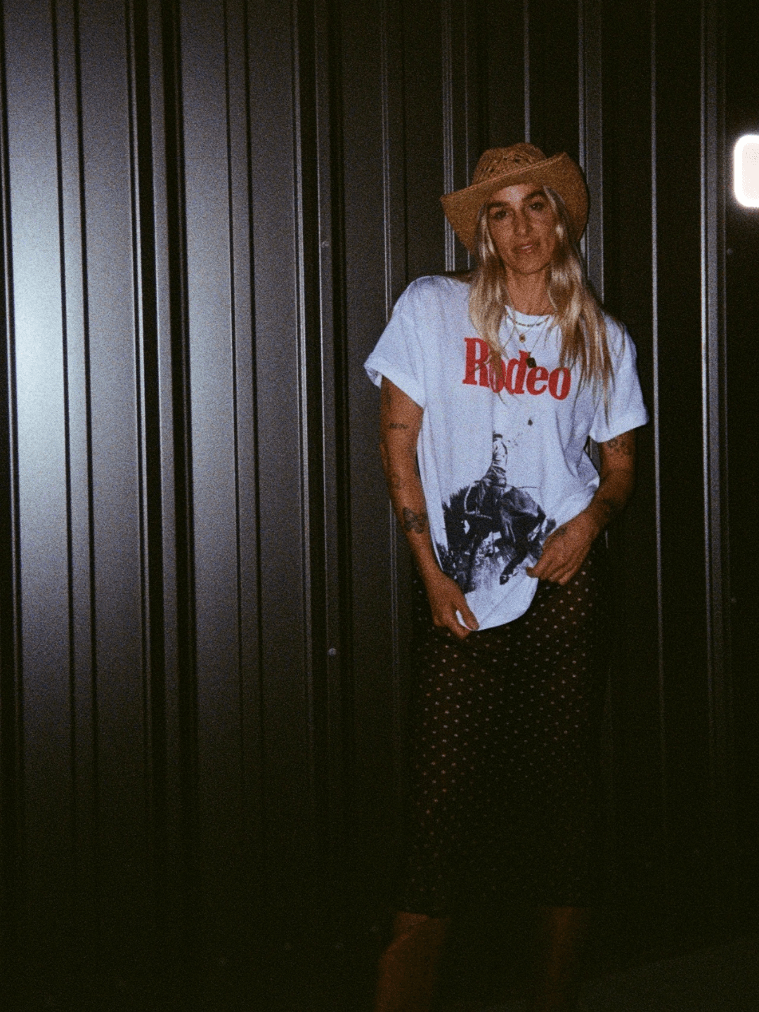 Girl-Dangerous Rodeo Vintage White Boyfriend Tee