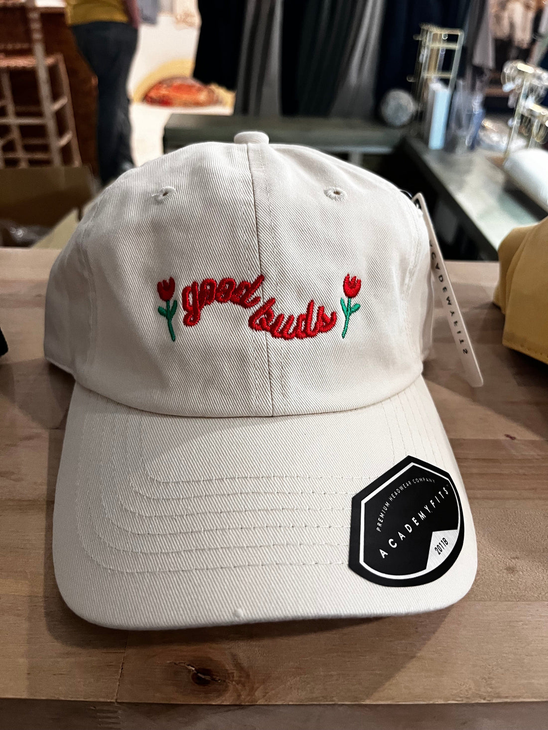 Good Buds Floral Good Buds Tan Flower Hat available in Joshua Tree at JT Trading Post