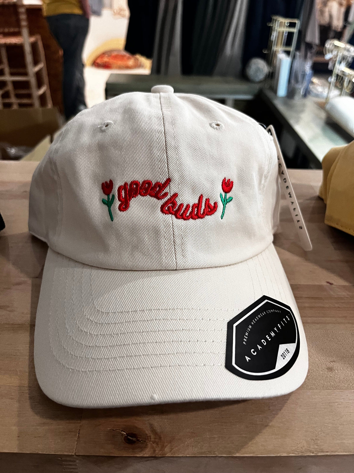 Good Buds Floral Good Buds Tan Flower Hat available in Joshua Tree at JT Trading Post