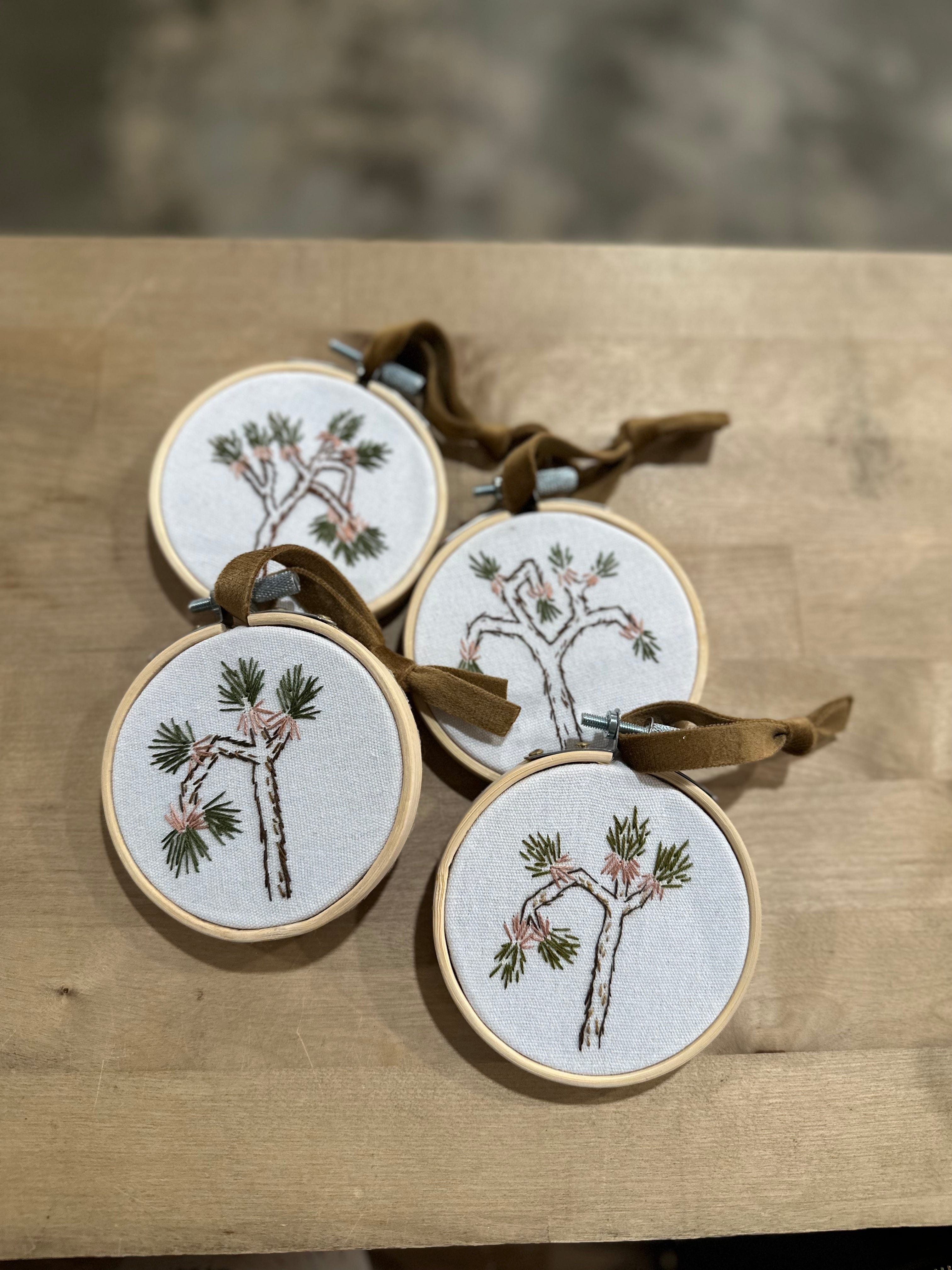 Hi-Desert Daydream Joshua Tree Embroidered Ornament