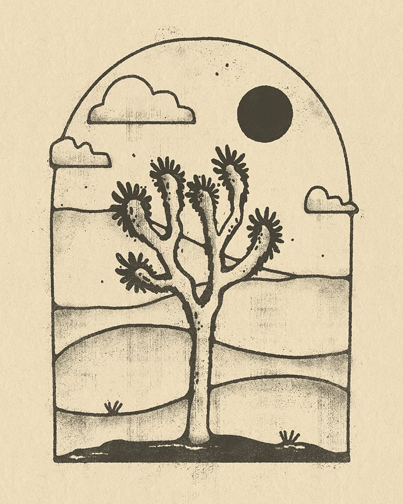 Amber Morgan Joshua Tree in Black Print available in Joshua Tree at JT Trading Post