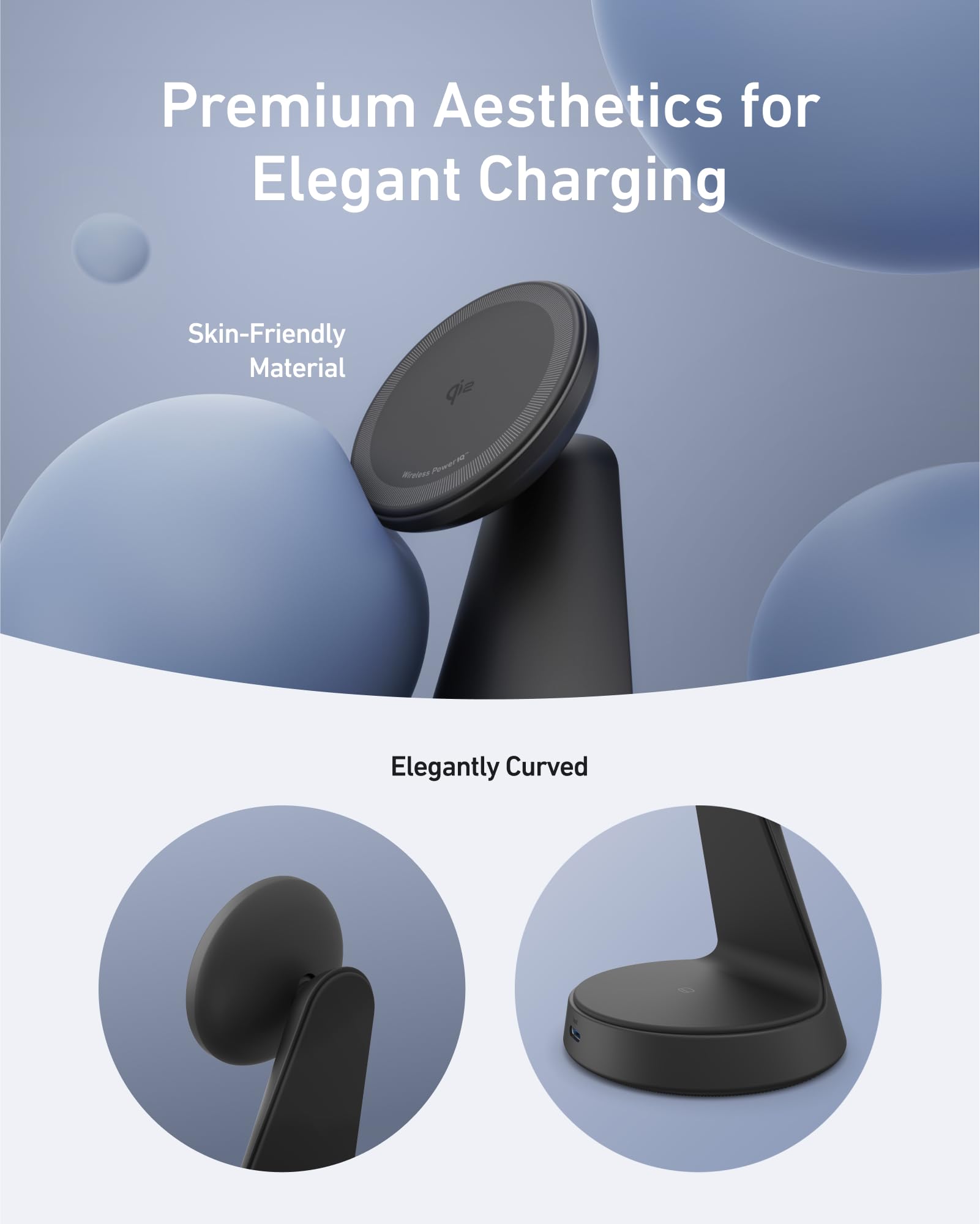 Anker Anker MagGo Wireless Charger (2-in-1, Dock Stand) with USB-C Cable BOA available in Joshua Tree at JT Trading Post