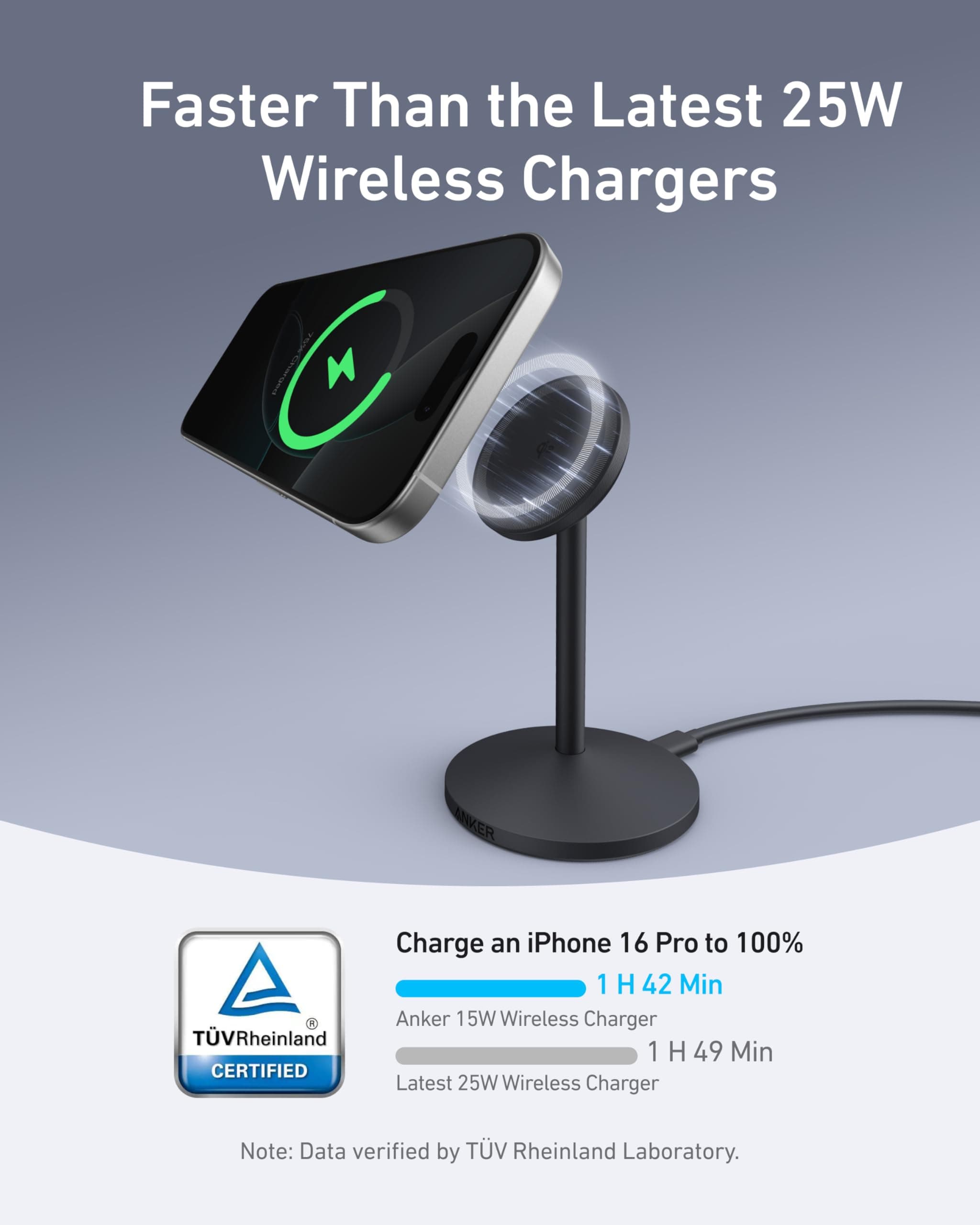 Anker Anker MagGo Wireless Charger (Stand) with Adapter and Cable BOA available in Joshua Tree at JT Trading Post