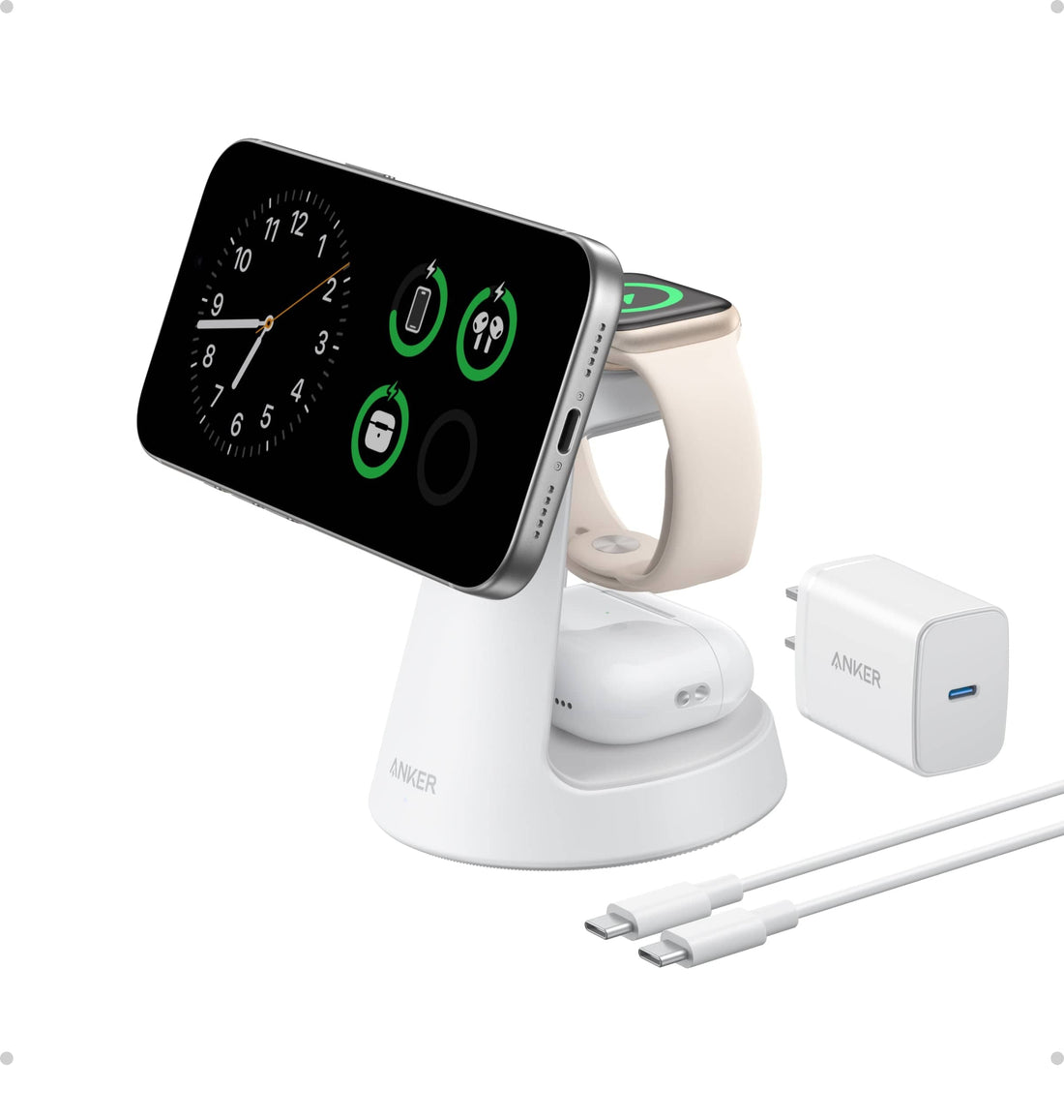 Anker Anker MagGo Wireless Charging Station (3-in-1, Dock Stand) available in Joshua Tree at JT Trading Post