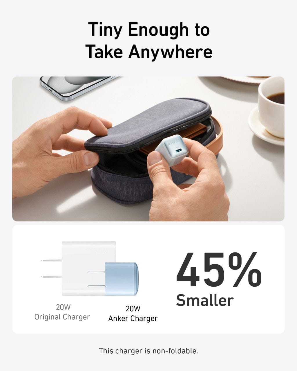 Anker Anker Nano Charger (20W) available in Joshua Tree at JT Trading Post