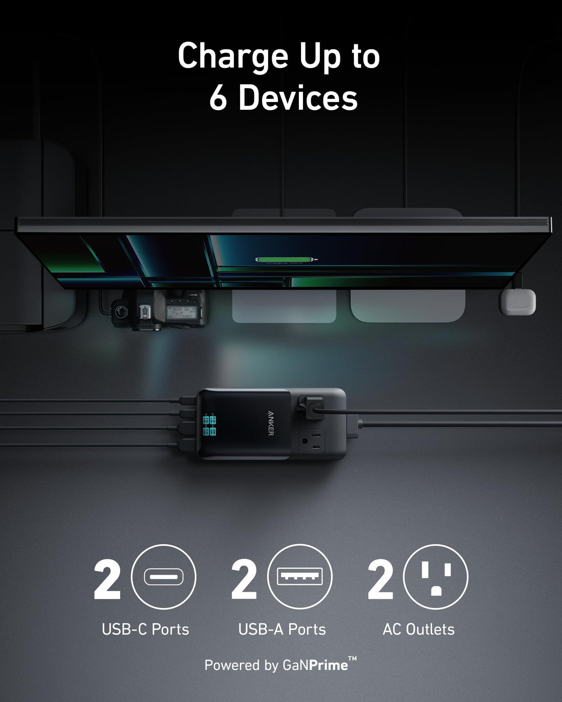 Anker Anker Prime 6-in-1 Charging Station (140W) available in Joshua Tree at JT Trading Post