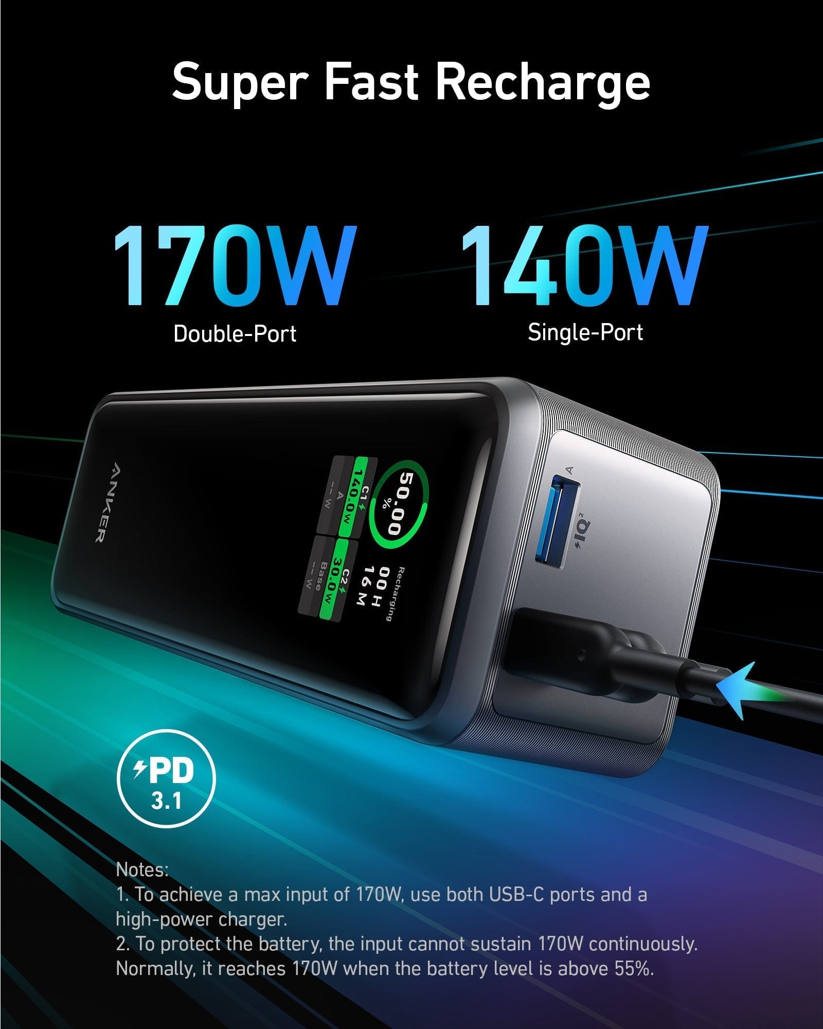 Anker Anker Prime Power Bank (27K, 250W) available in Joshua Tree at JT Trading Post