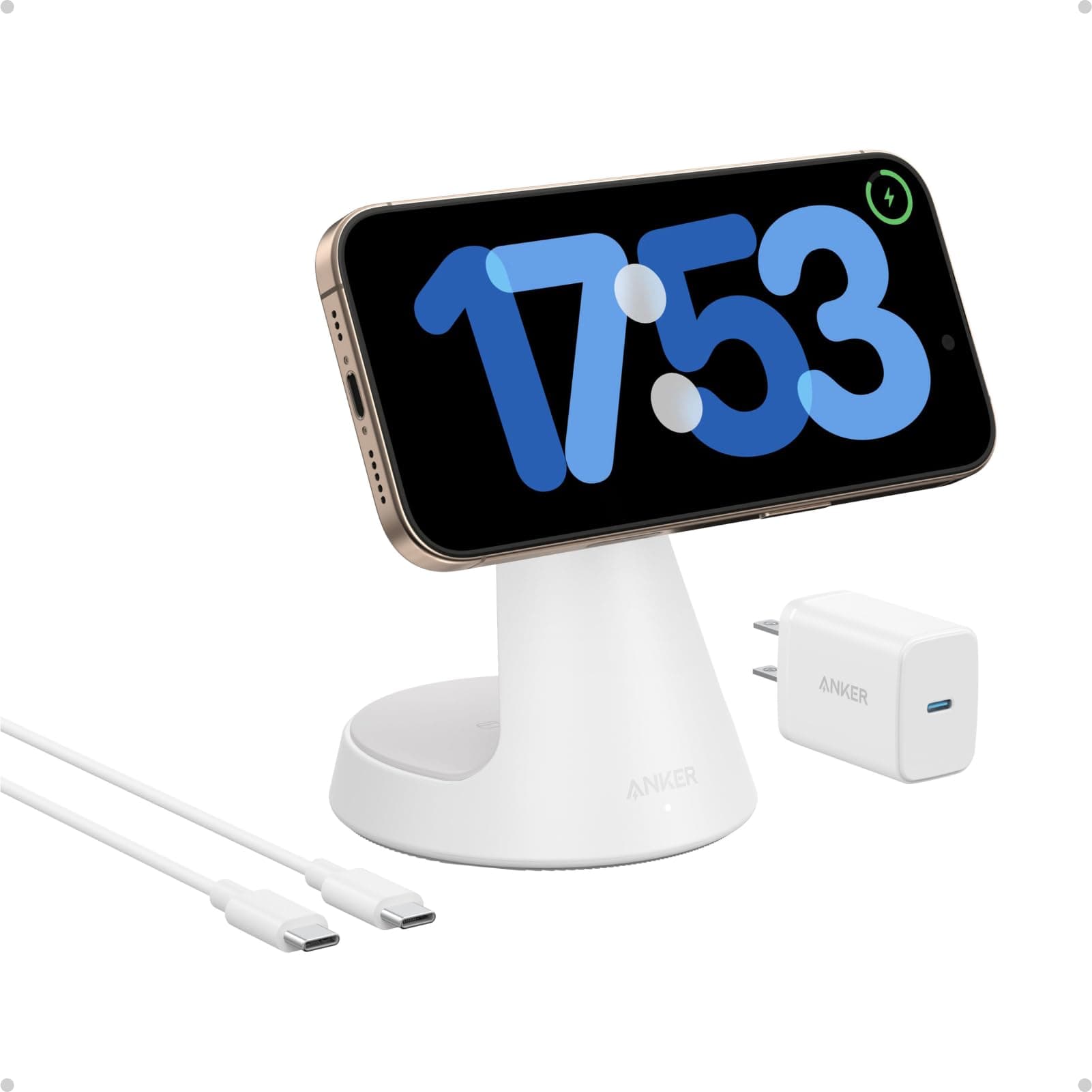 Anker Anker MagGo Wireless Charger (2-in-1, Dock Stand) with USB-C Cable BOA available in Joshua Tree at JT Trading Post