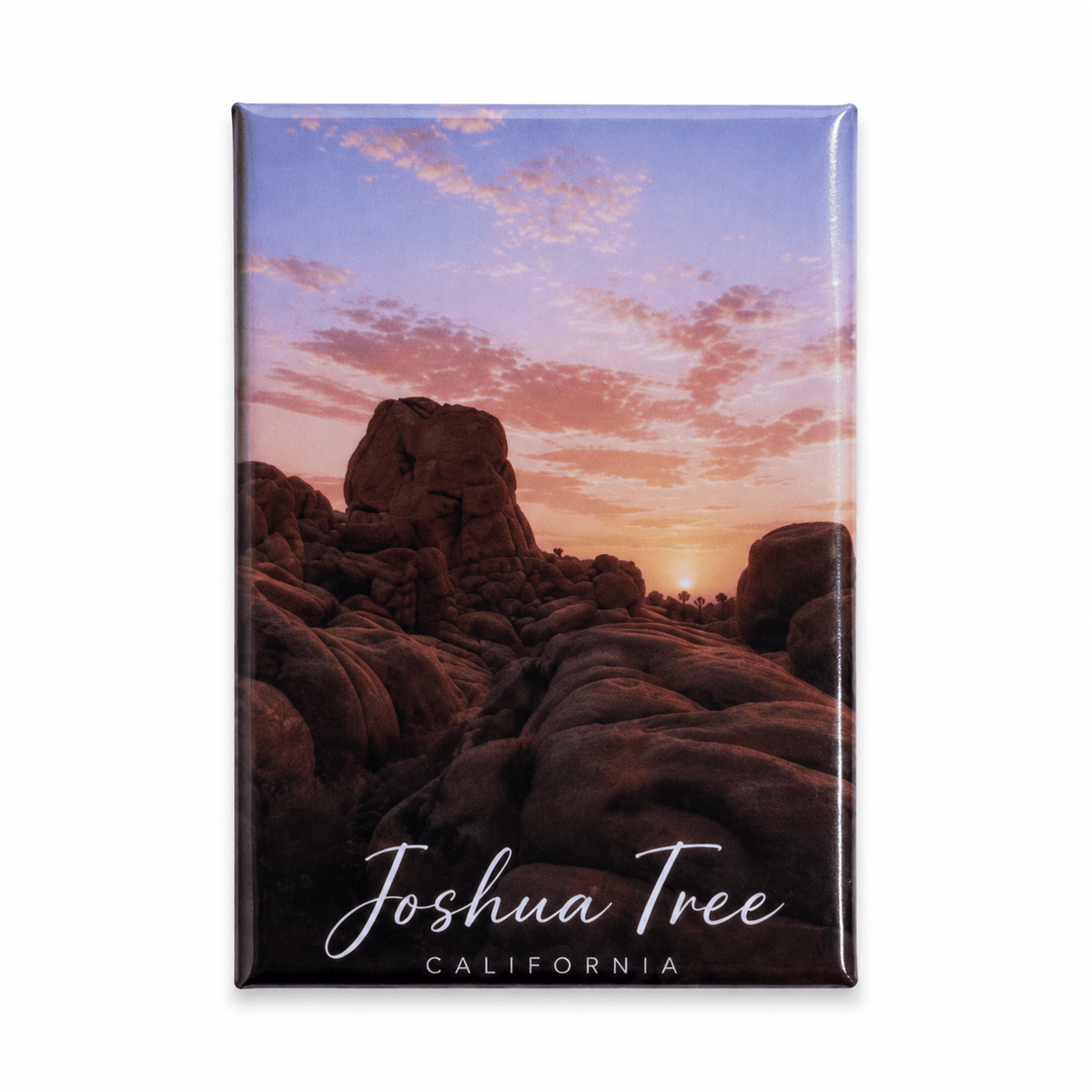 August Sun Golden Hour Boulder | Magnet available in Joshua Tree at JT Trading Post