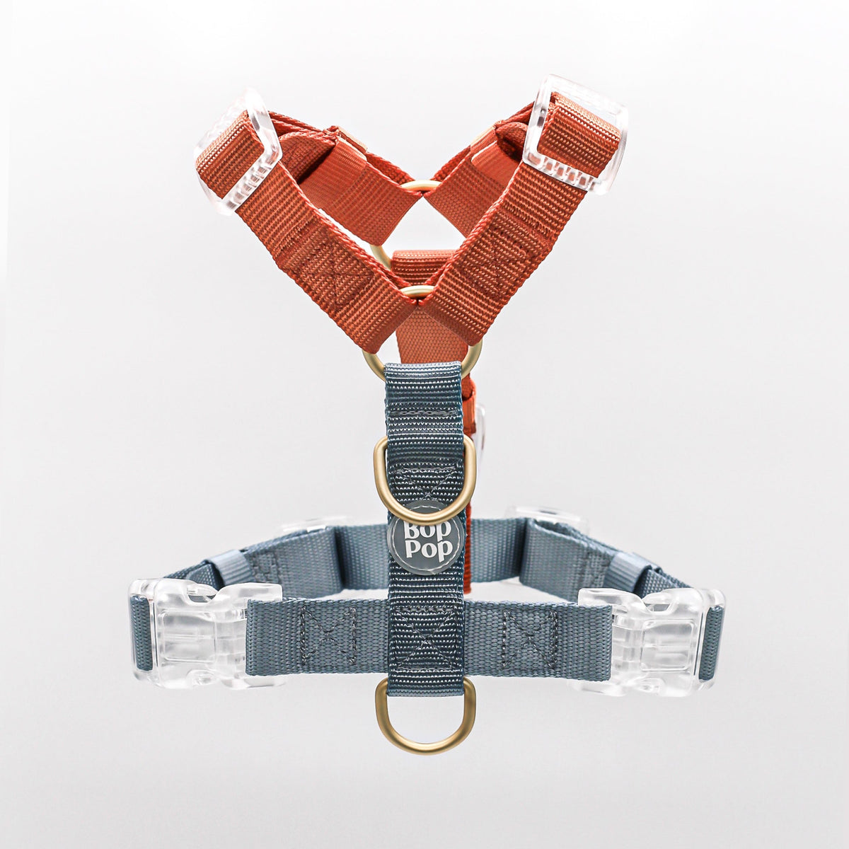 Bop Pop Pets Dog Harness in Orange Blue Straps | Desert Dawn available in Joshua Tree at JT Trading Post