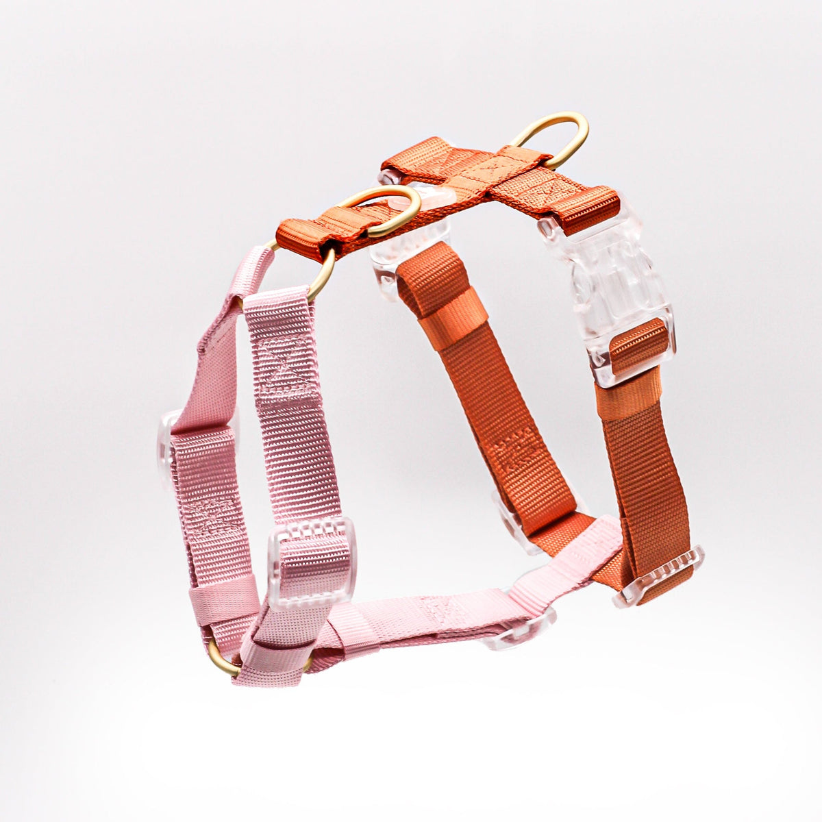 Bop Pop Pets Dog Harness in Pink Orange Straps | Cloudberry available in Joshua Tree at JT Trading Post