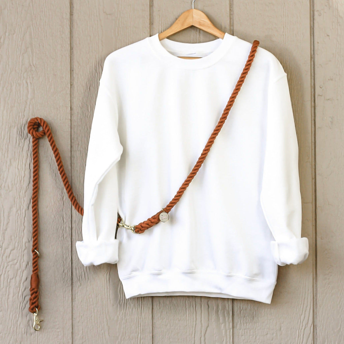 Bop Pop Pets Hands-Free Rope Leash | Desert Clay available in Joshua Tree at JT Trading Post