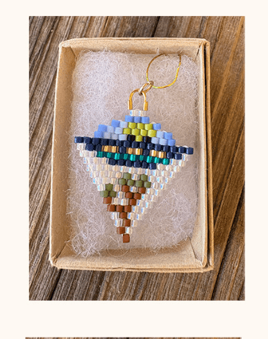 Calinnessee Designs Area 29 Beaded Charm available in Joshua Tree at JT Trading Post
