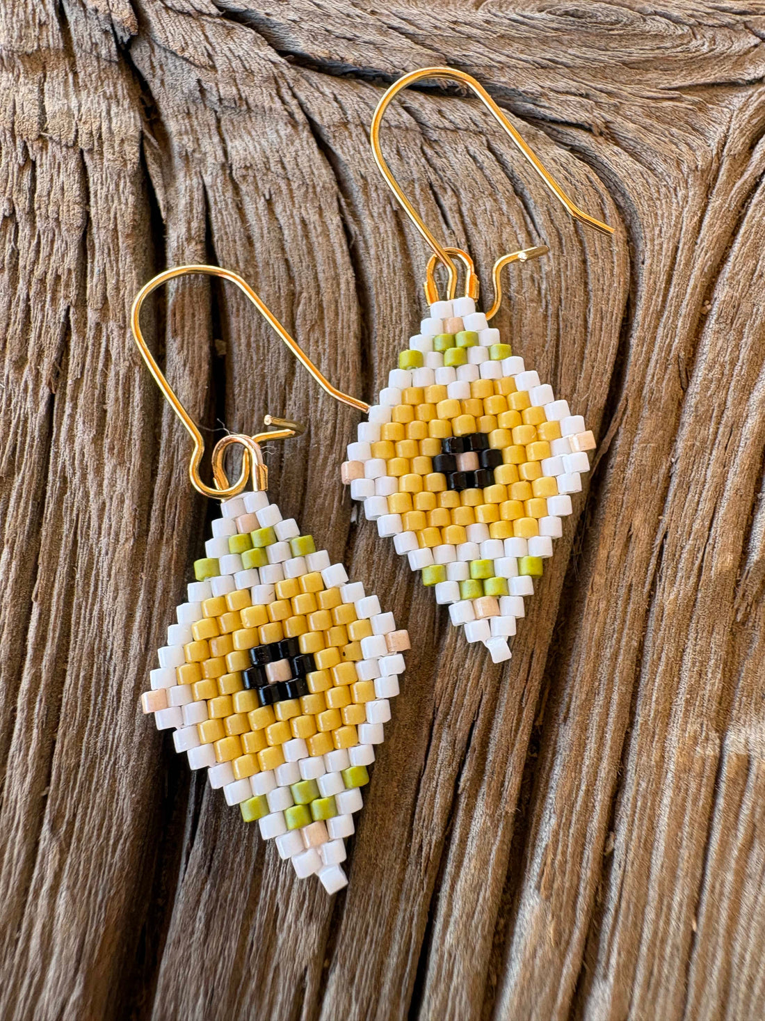 Calinnessee Designs Poppies Beaded Earrings |S Orange available in Joshua Tree at JT Trading Post