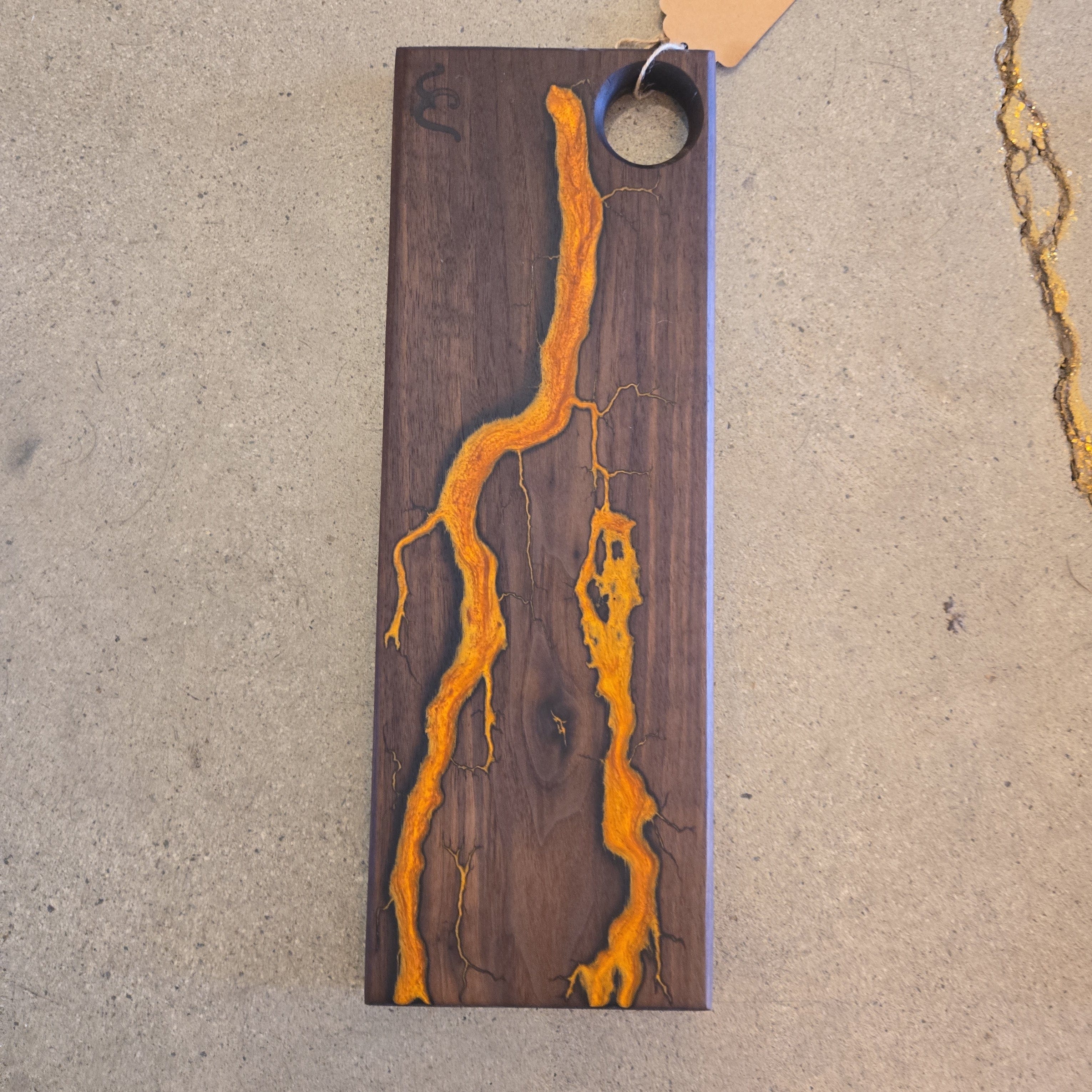 Cliffies Woodworking Long Walnut Board w/ Copper Gold available in Joshua Tree at JT Trading Post