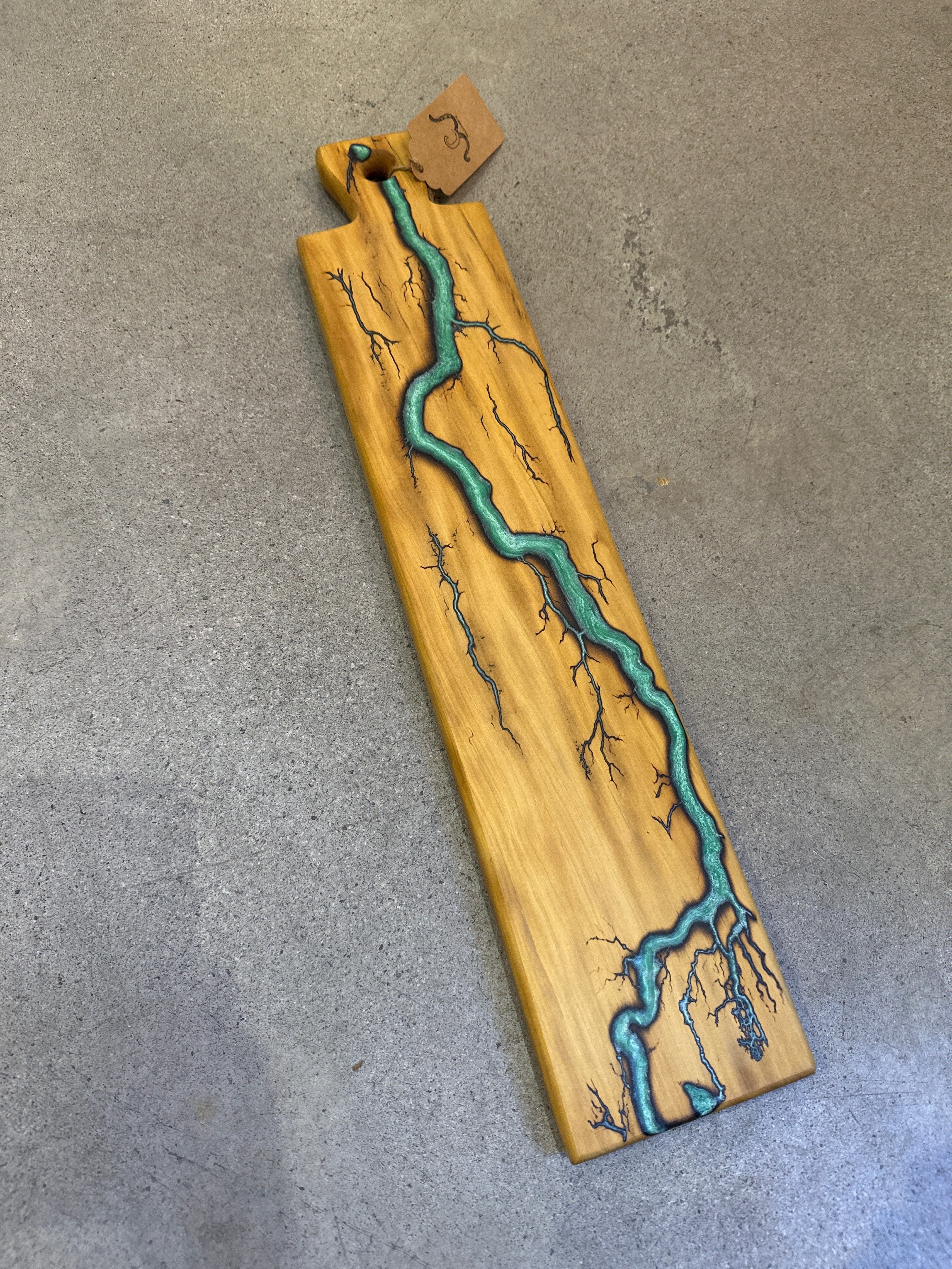 Cliffies Woodworking Handled Charcuterie Board // Green available in Joshua Tree at JT Trading Post