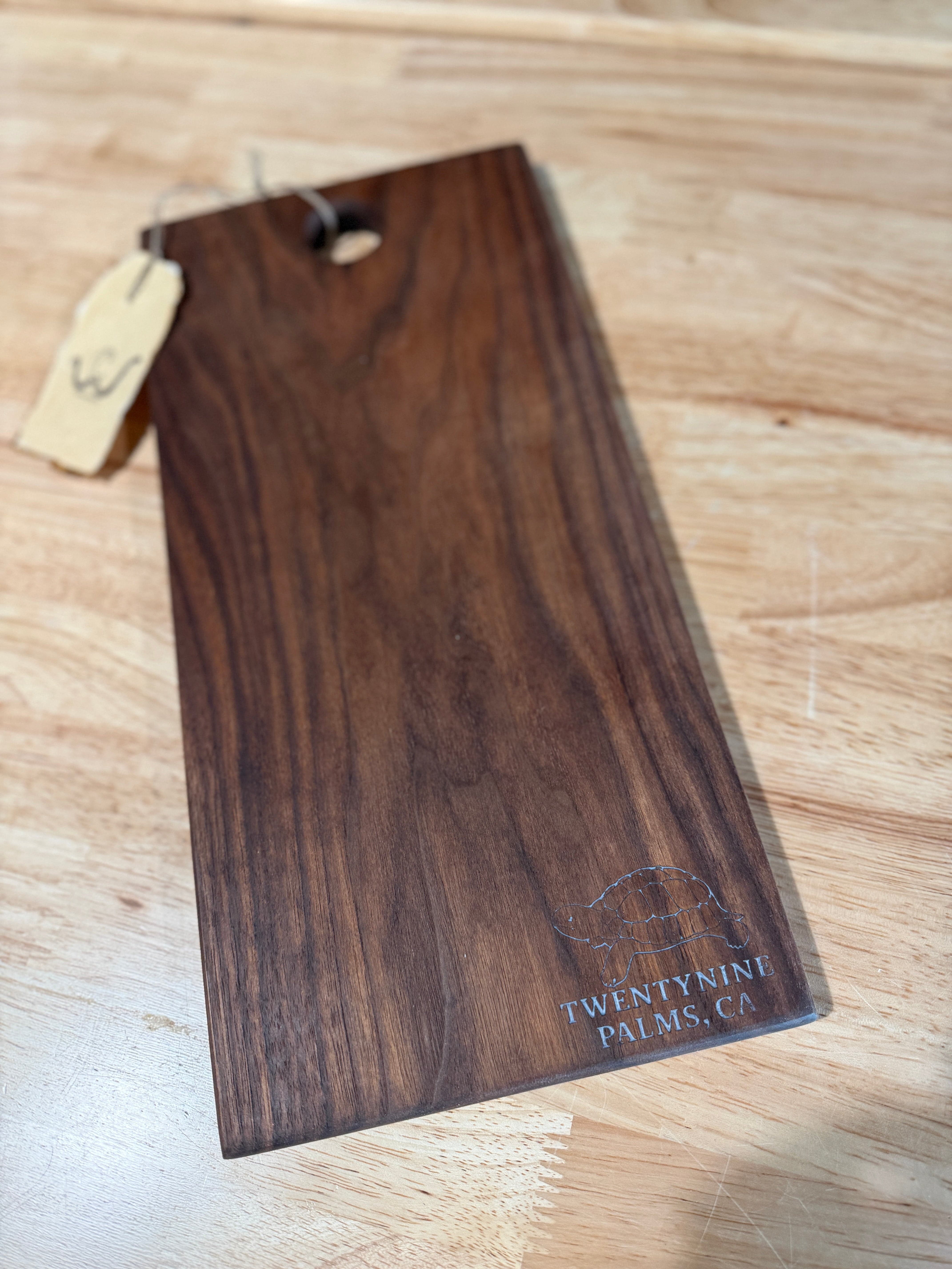 Cliffies Woodworking Twentynine Palms Charcuterie Board // Dark Walnut available in Joshua Tree at JT Trading Post