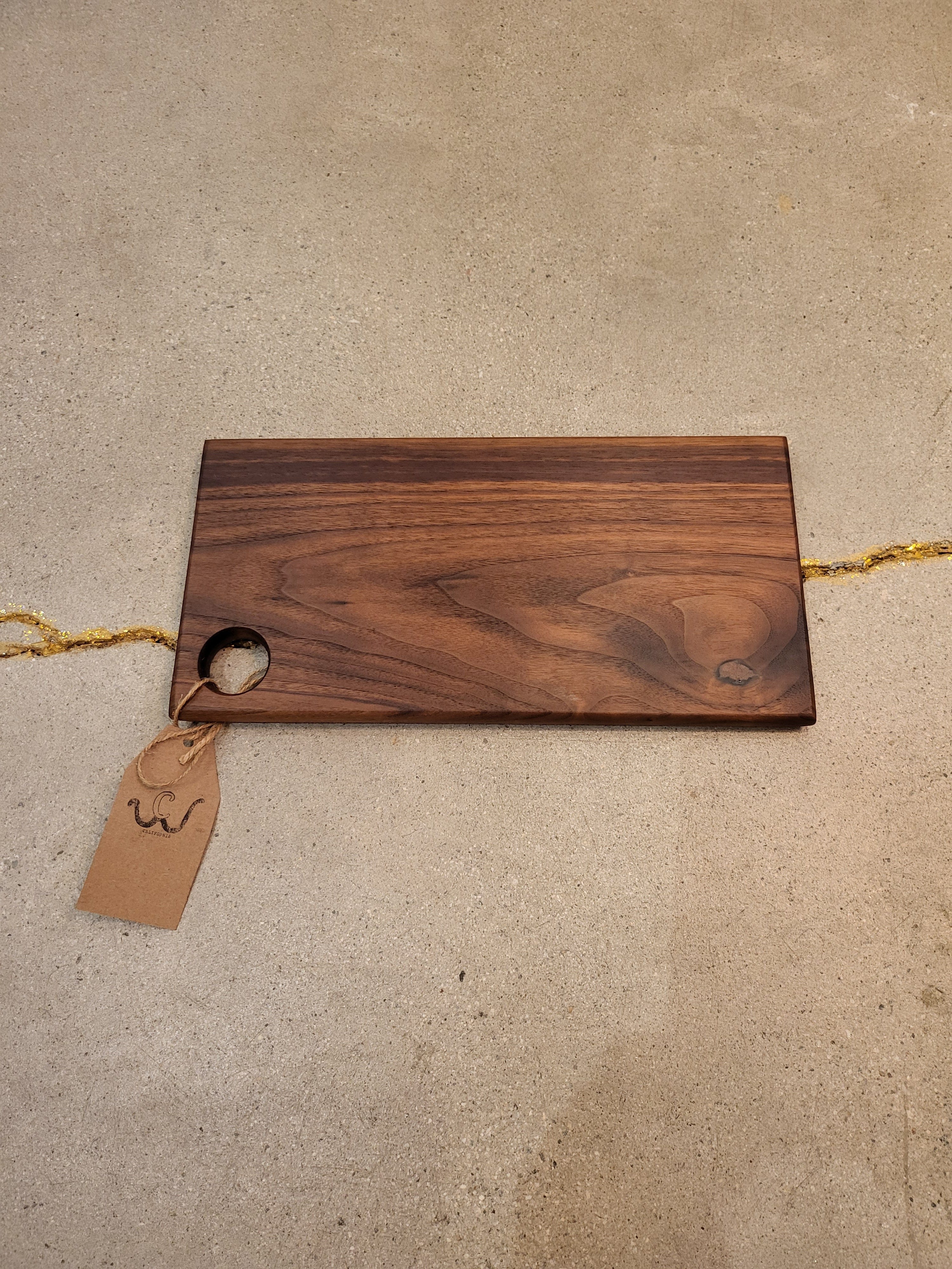 Cliffies Woodworking Walnut Rectangle Board with Rust available in Joshua Tree at JT Trading Post