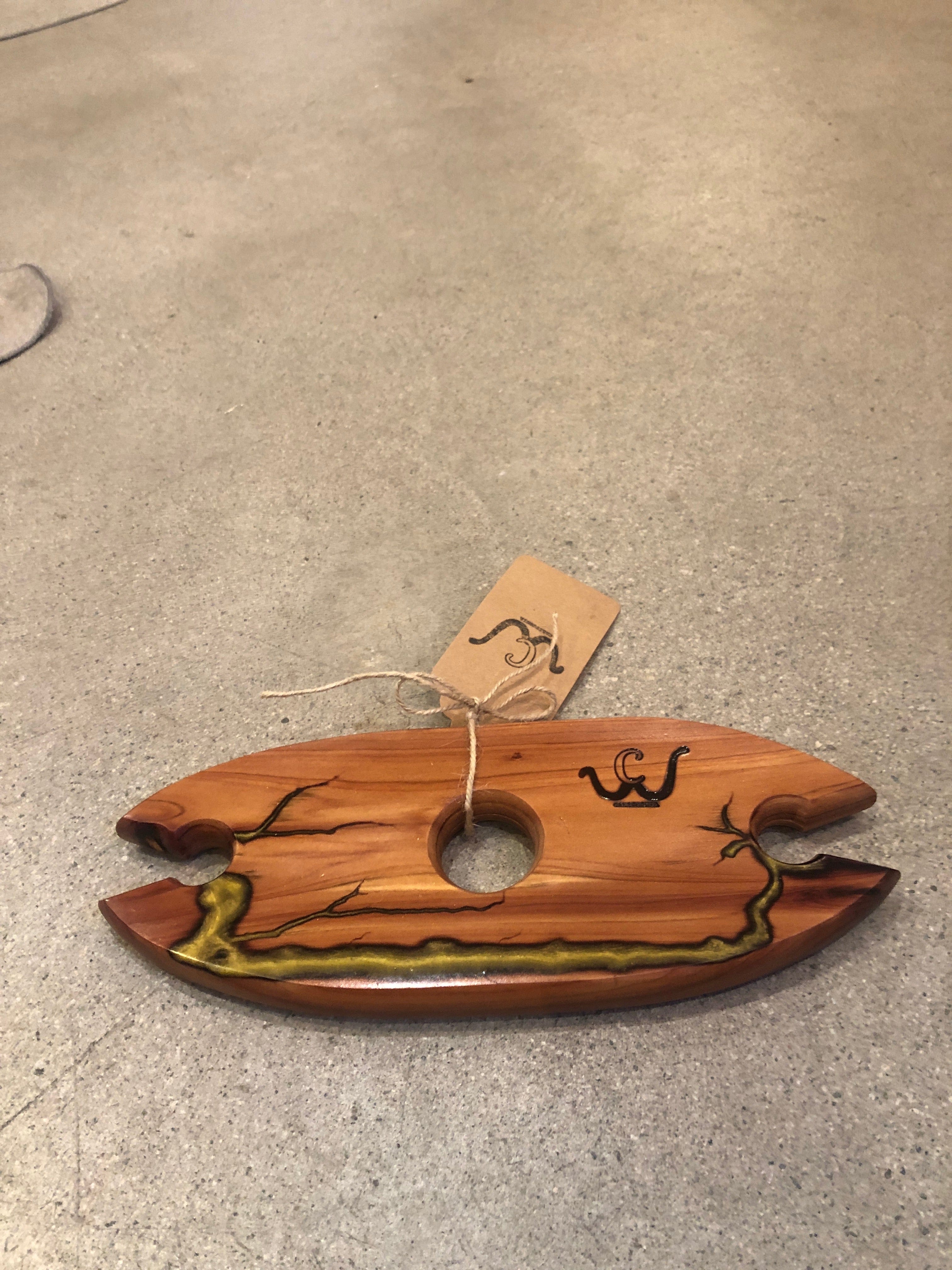 Cliffies Woodworking Wine Glass Carry available in Joshua Tree at JT Trading Post