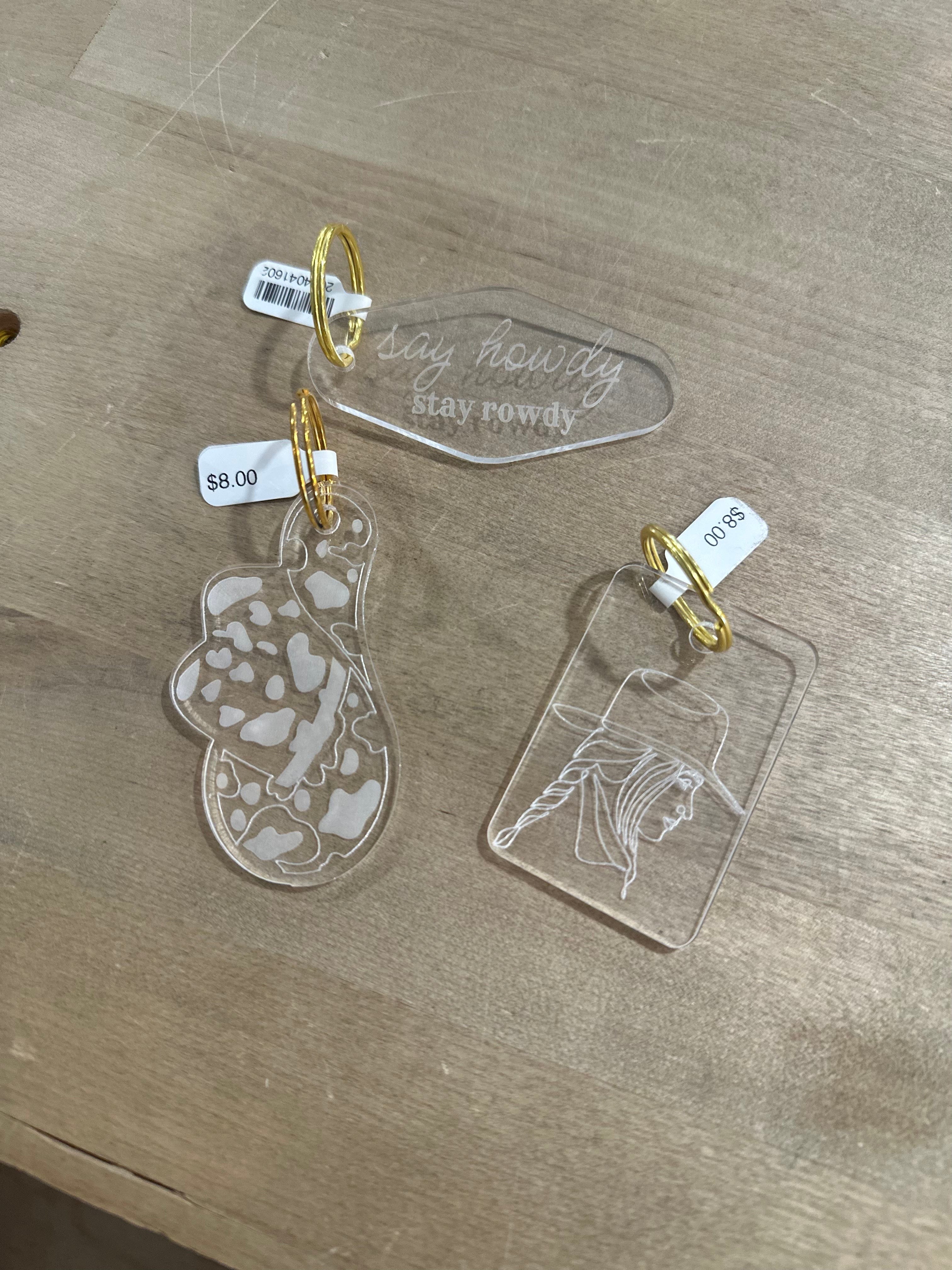 Desert Lux Assorted Western Keychains available in Joshua Tree at JT Trading Post