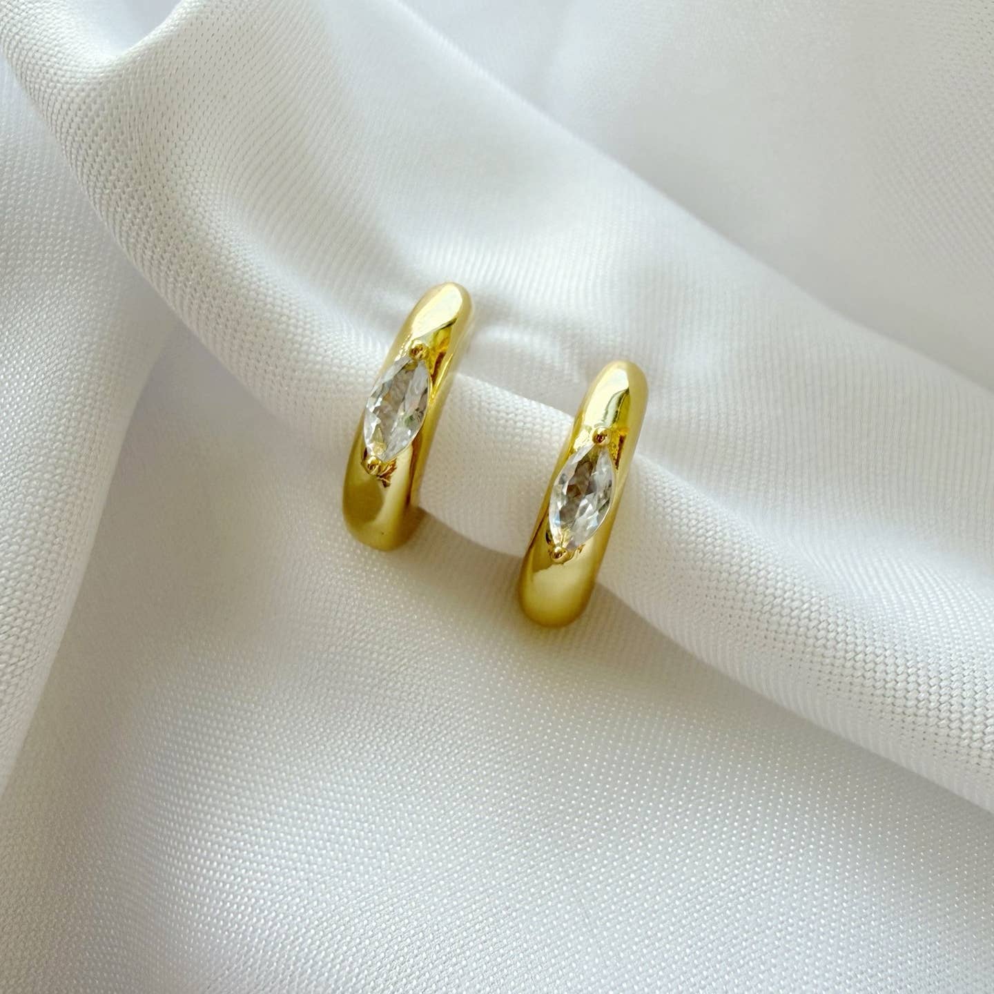 Desert Lux Eliza Gold Filled Hoops Earrings available in Joshua Tree at JT Trading Post