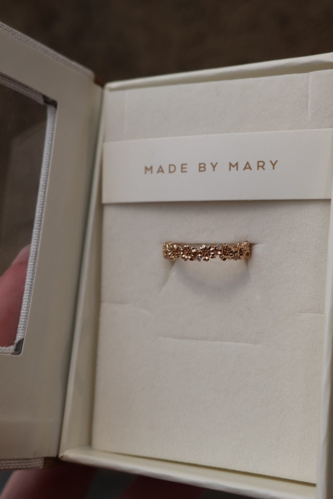 Desert Lux March Cz Birth Flower Eternity Ring available in Joshua Tree at JT Trading Post