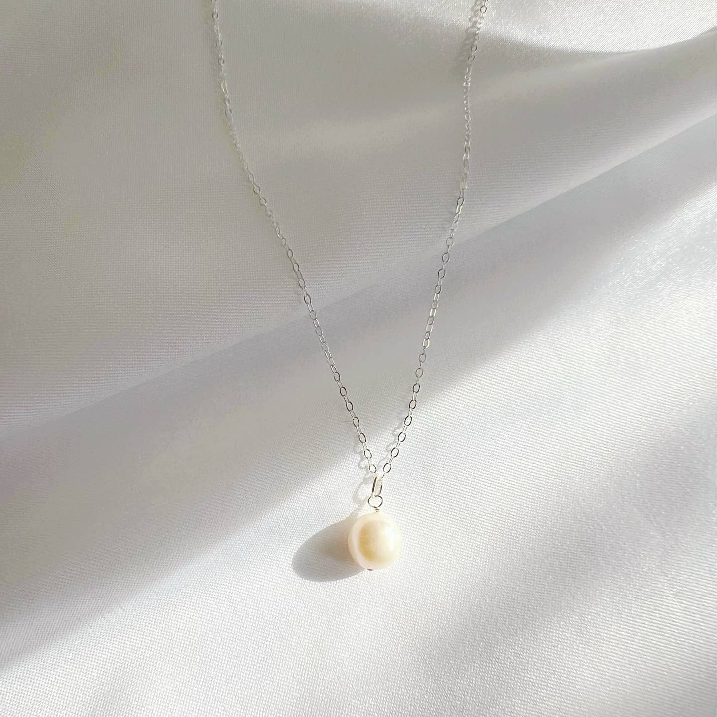 Desert Lux Reese Freshwater Pearl Necklace Sterling Silver available in Joshua Tree at JT Trading Post