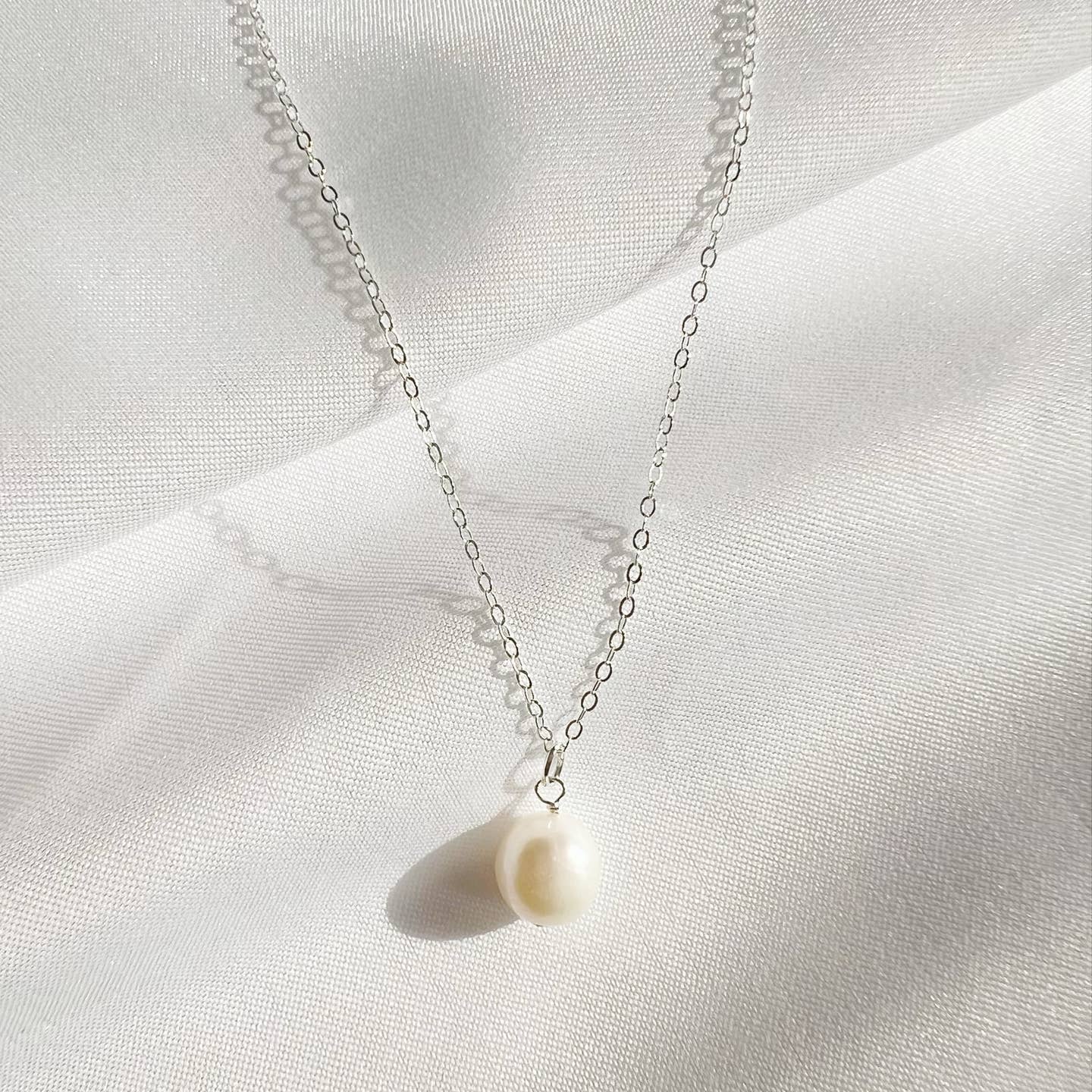 Desert Lux Reese Freshwater Pearl Necklace Sterling Silver available in Joshua Tree at JT Trading Post