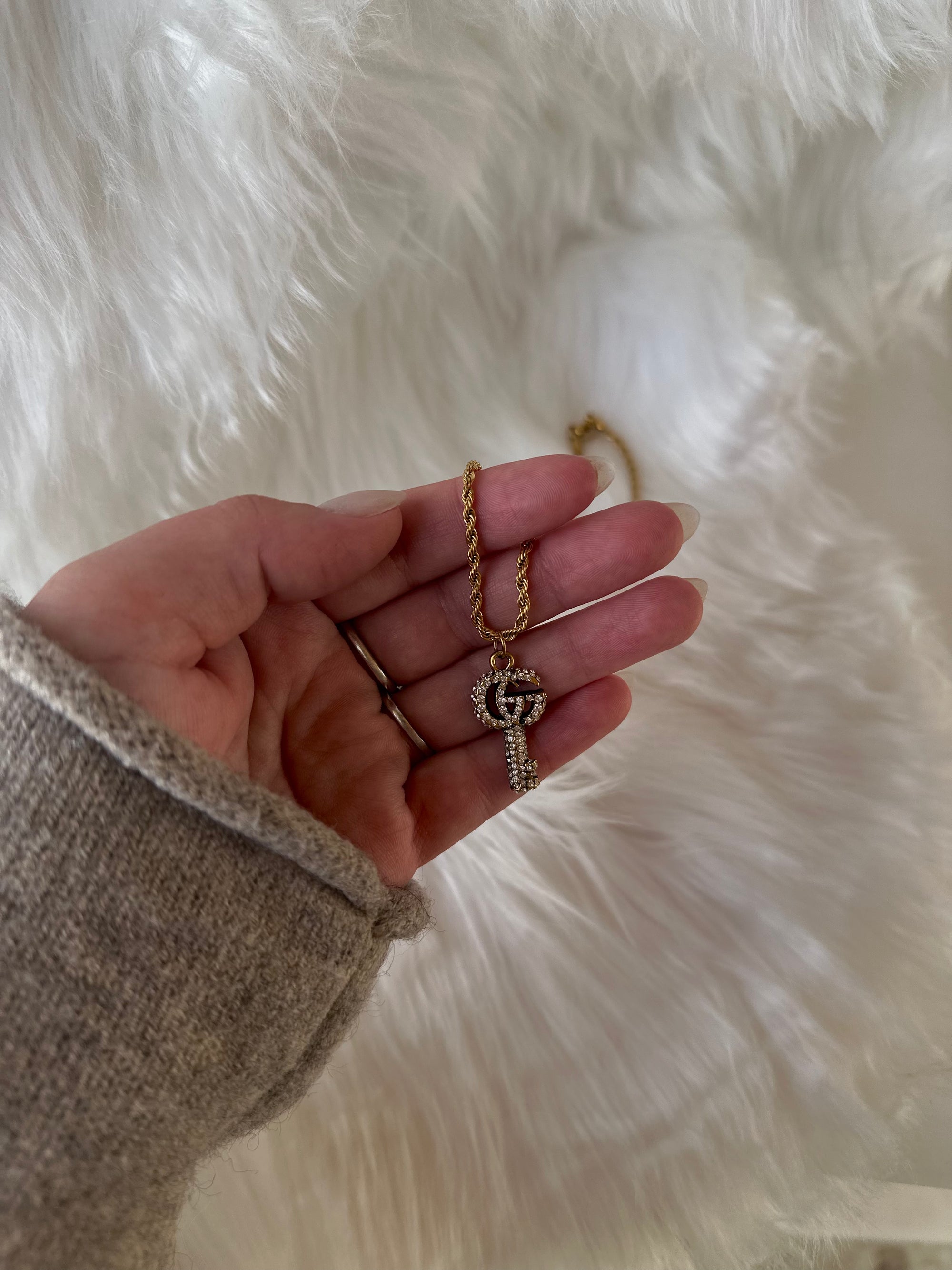 Desert Lux Repurposed Vintage Gucci Necklace available in Joshua Tree at JT Trading Post