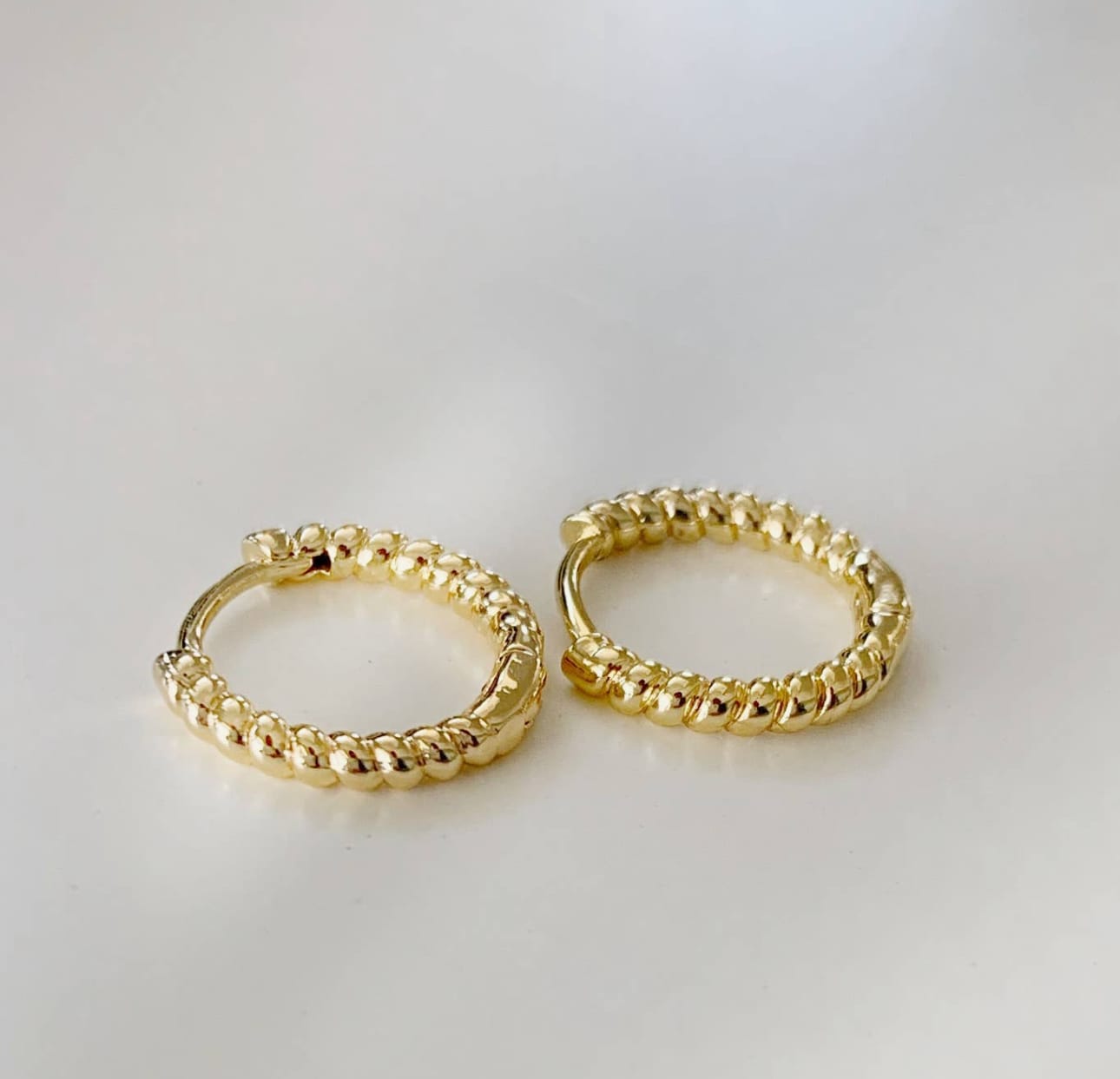 Desert Lux Shoreline Huggie Hoops available in Joshua Tree at JT Trading Post