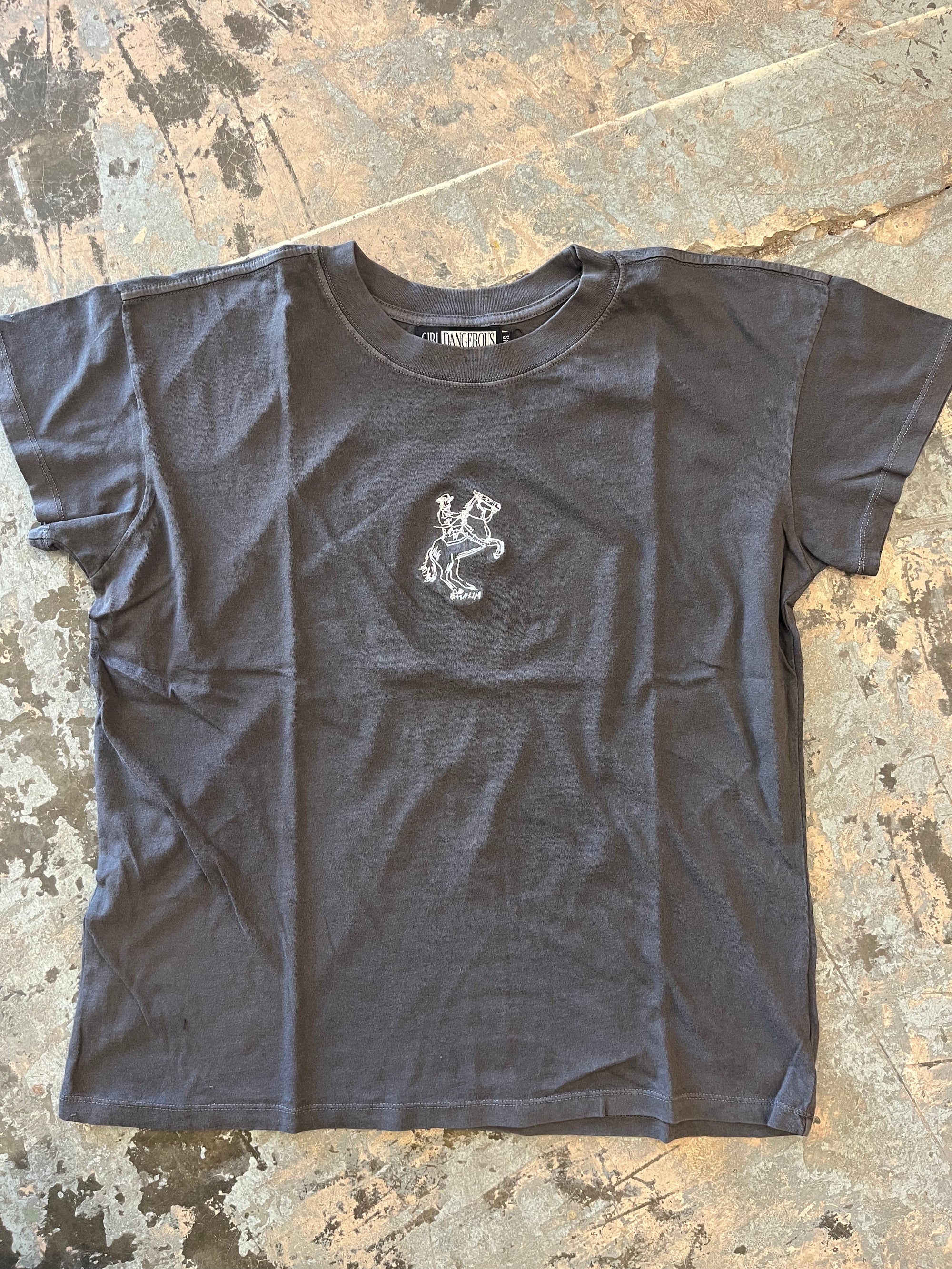 Girl-Dangerous Cowgirl Boyfriend Tee available in Joshua Tree at JT Trading Post