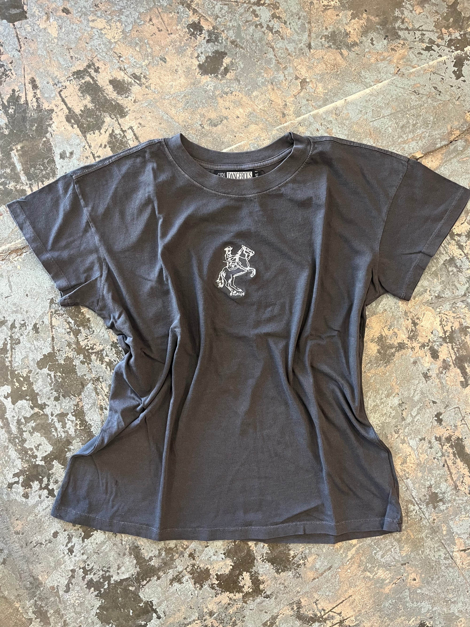 Girl-Dangerous Cowgirl Boyfriend Tee available in Joshua Tree at JT Trading Post